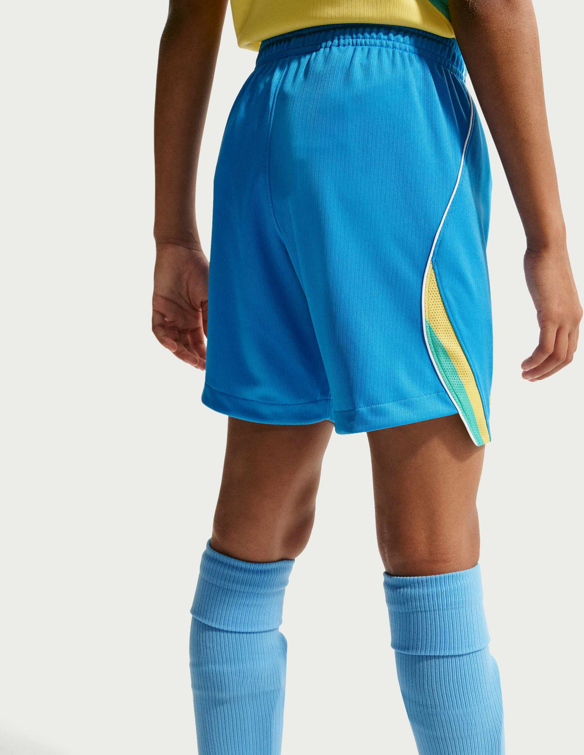 NIKE, Older Kids' Dri-fit Football Replica Shorts Brazil 2026 Stadium Home