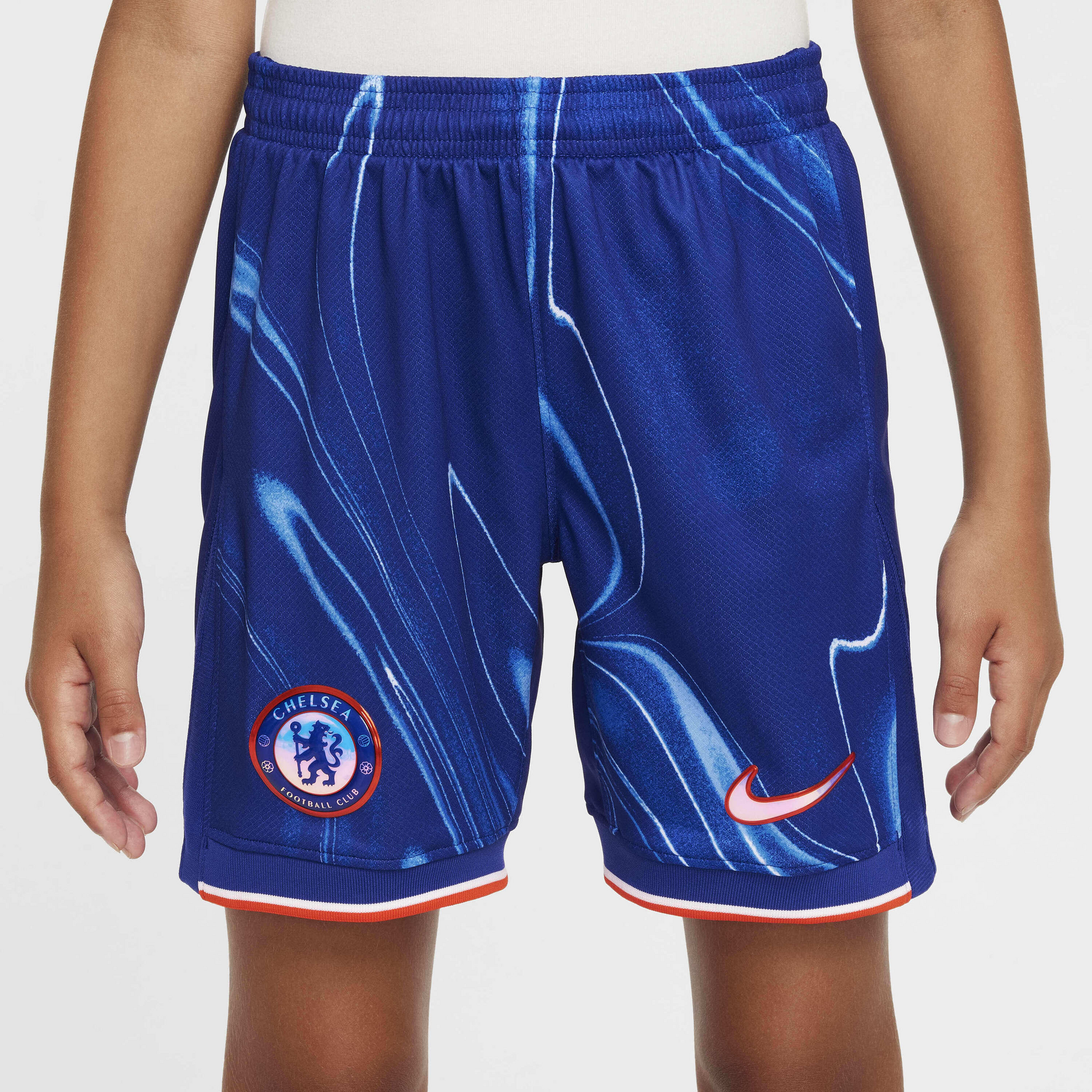 NIKE, Older Kids' Dri-fit Football Replica Shorts Chelsea F.c. 2024/25 Stadium Home