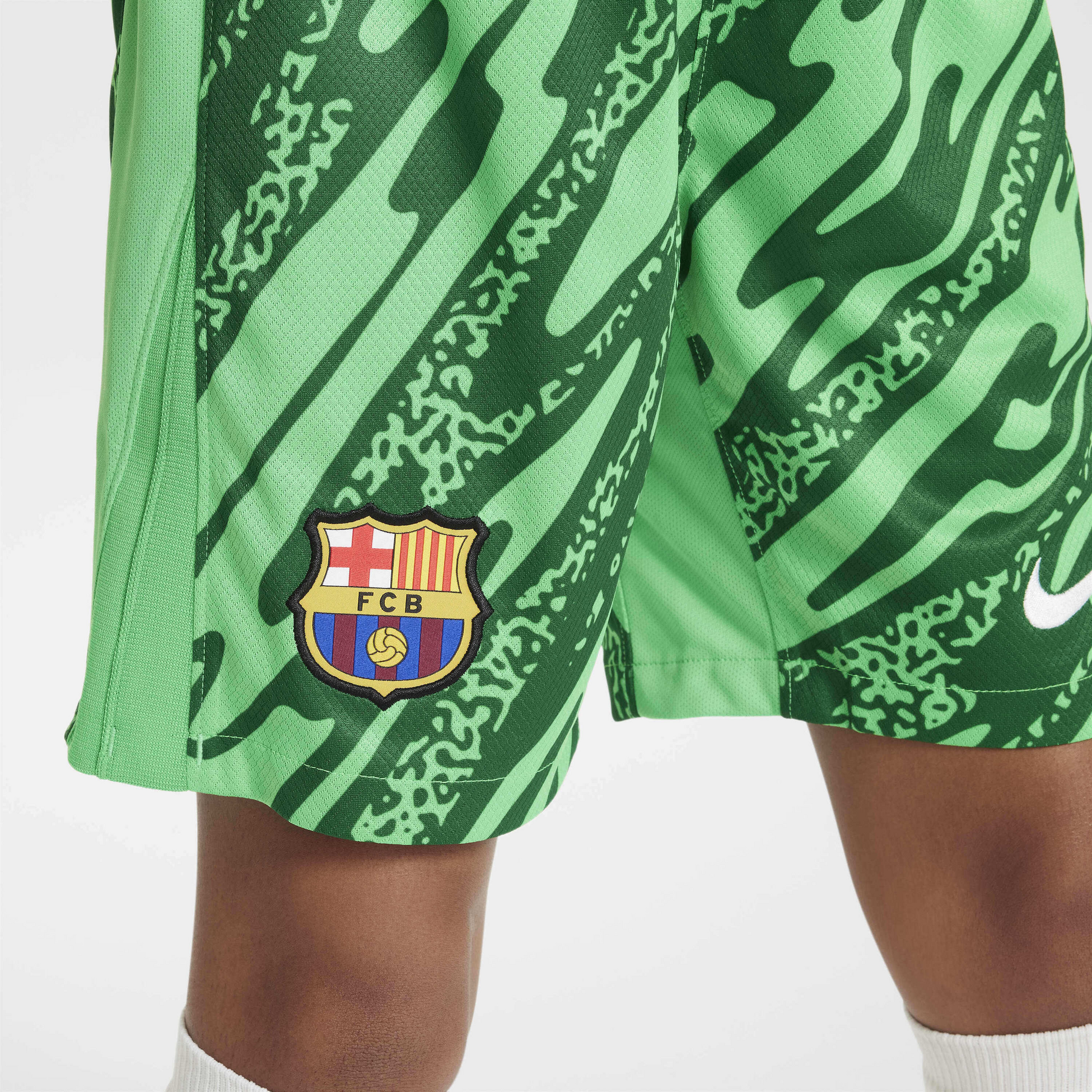 NIKE, Older Kids' Dri-fit Football Replica Shorts F.c. Barcelona 2024/25 Stadium Goalkeeper