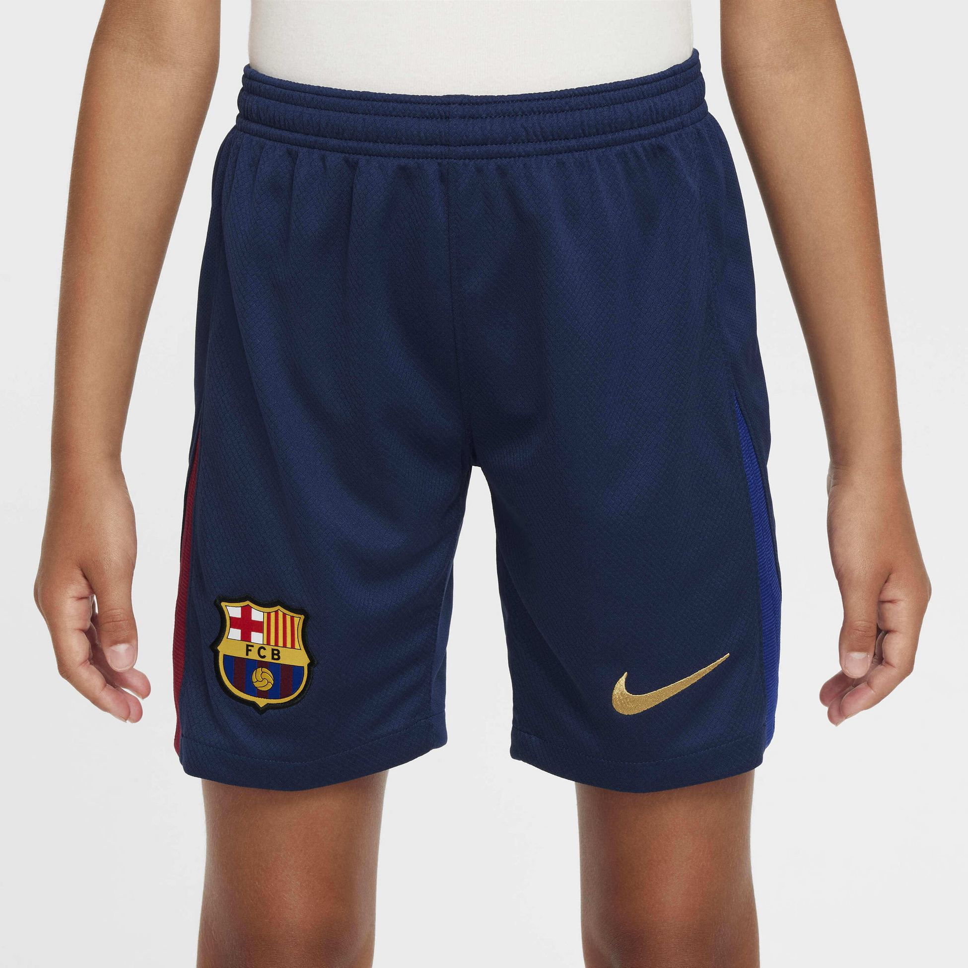 NIKE, Older Kids' Dri-fit Football Replica Shorts F.c. Barcelona 2024/25 Stadium Home