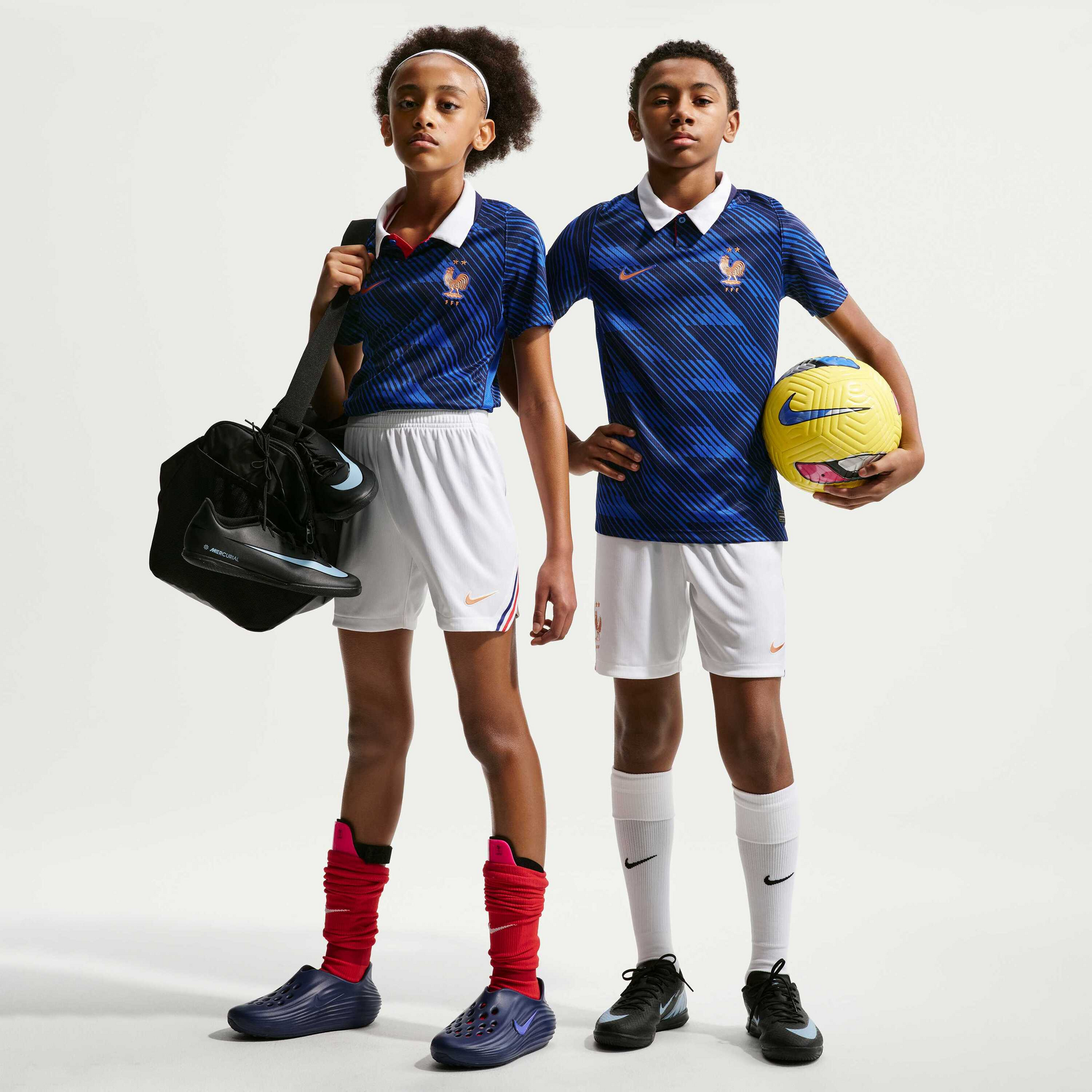 NIKE, Older Kids' Dri-fit Football Replica Shorts Fff 2026 Stadium Home