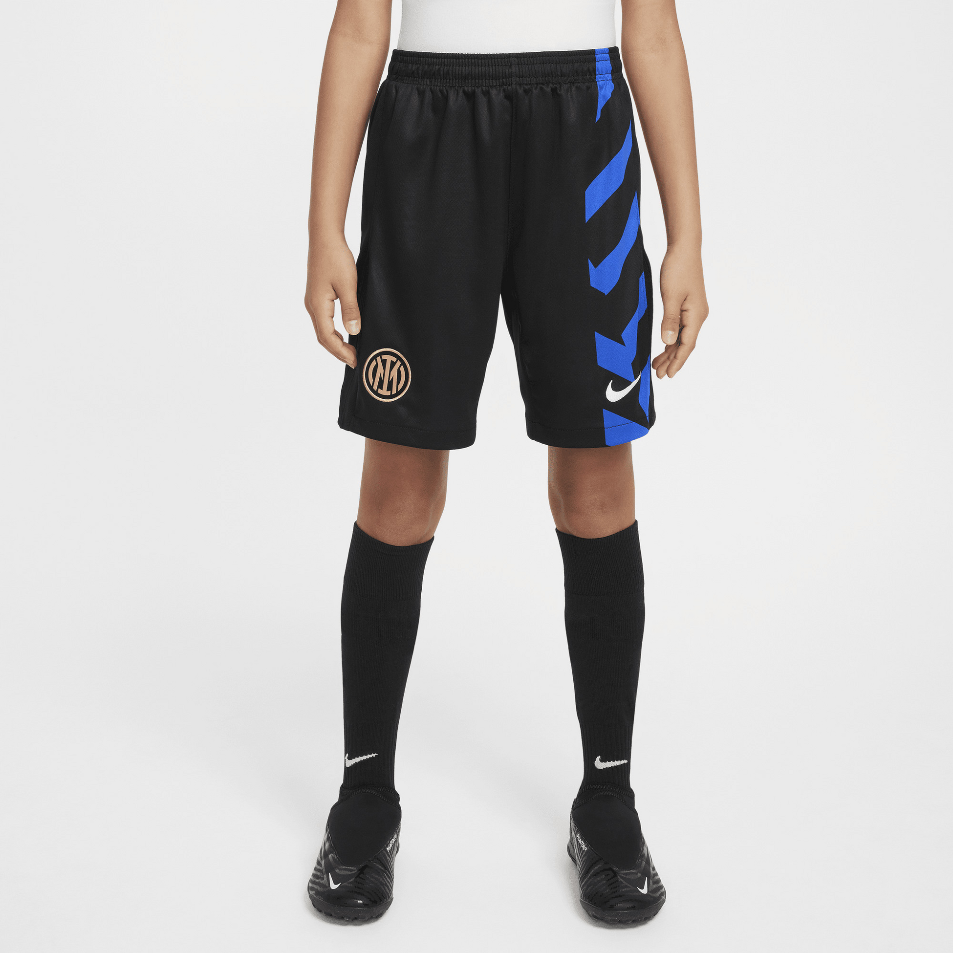 NIKE, Older Kids' Dri-fit Football Replica Shorts Inter Milan 2024/25 Stadium Home