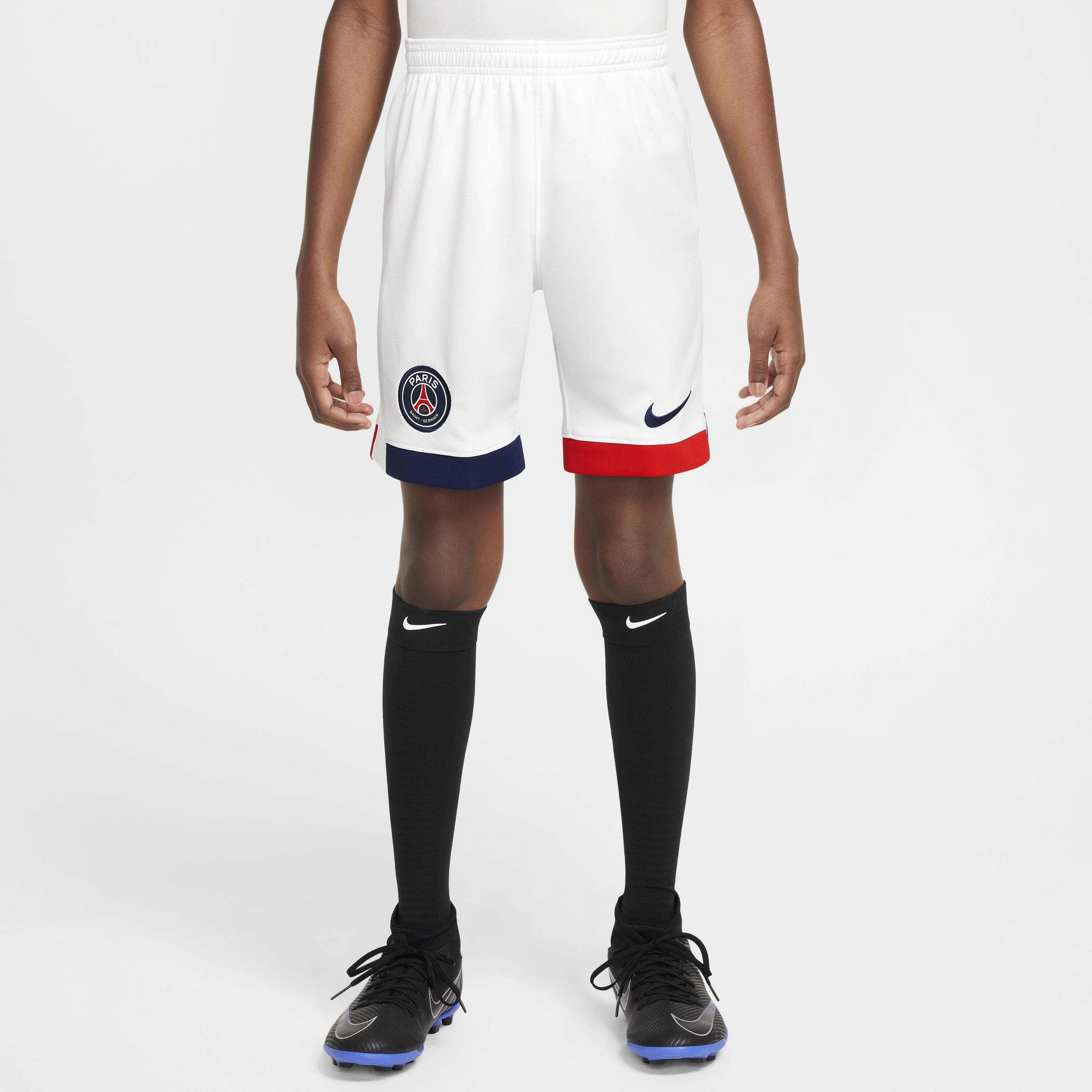 NIKE, Older Kids' Dri-fit Football Replica Shorts Paris Saint-germain 2024/25 Stadium Away