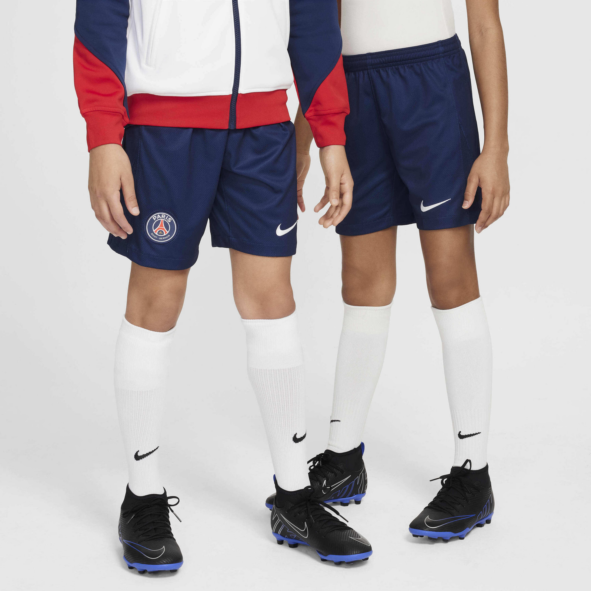 NIKE, Older Kids' Dri-fit Football Replica Shorts Paris Saint-germain 2024/25 Stadium Home