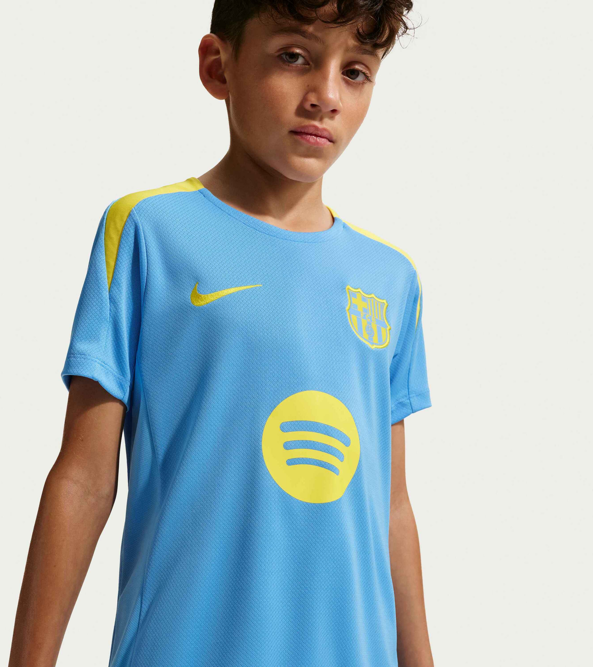 NIKE, Older Kids' Dri-fit Football Short-sleeve Top F.c. Barcelona Strike Fourth