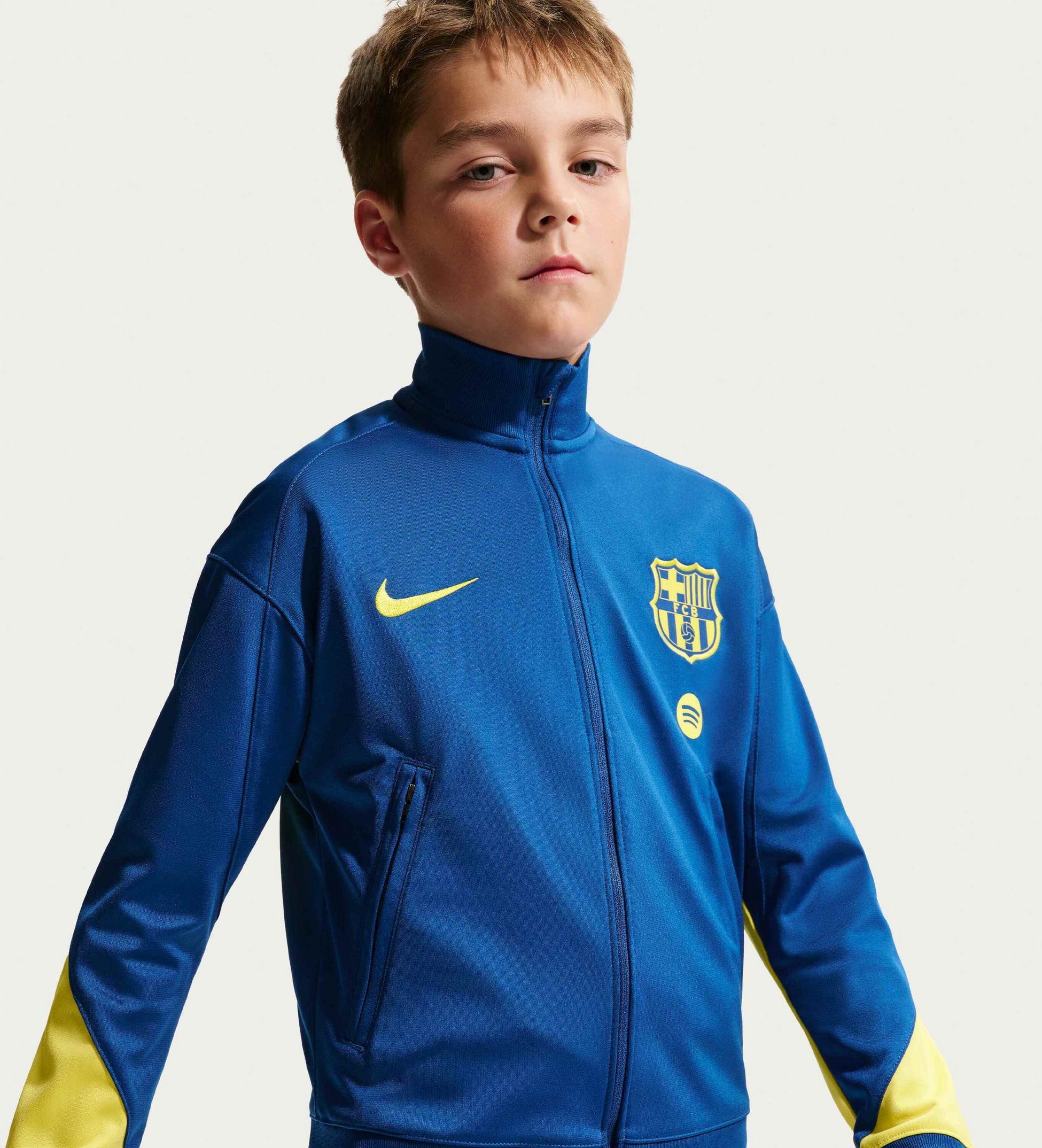 NIKE, Older Kids' Dri-fit Football Tracksuit F.c. Barcelona Strike Fourth