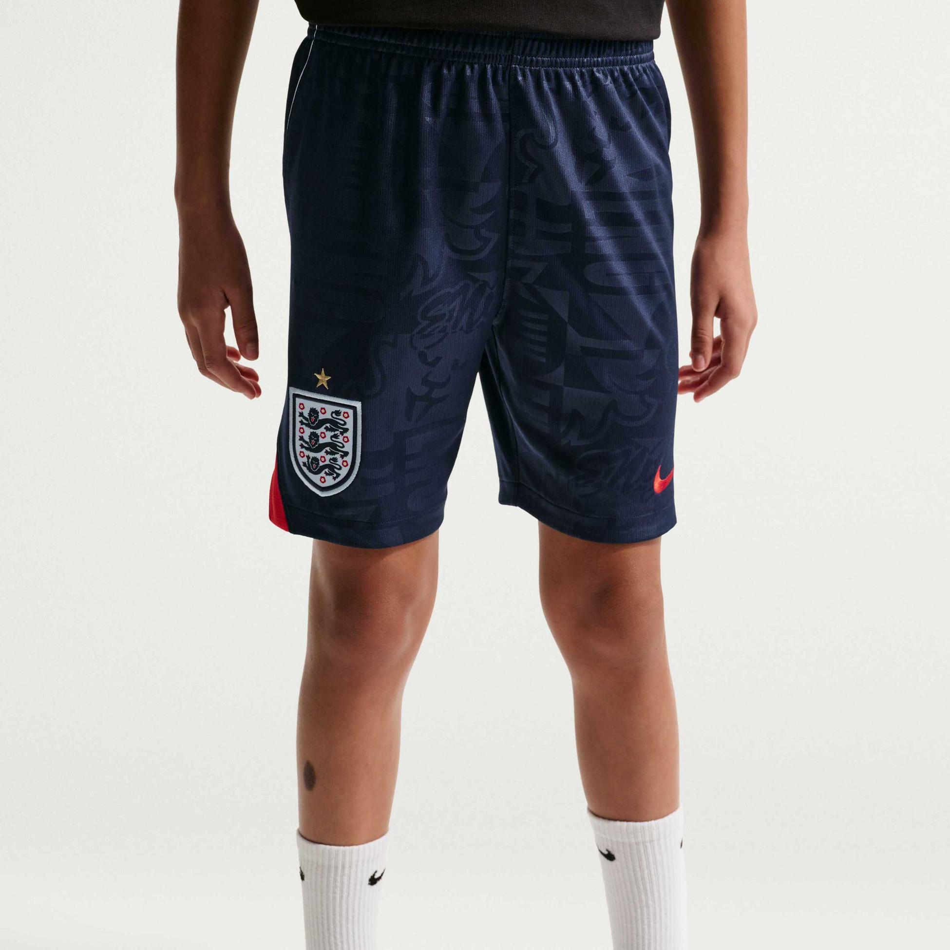 NIKE, Older Kids' Football Dri-fit Replica Shorts England 2026 Stadium Away