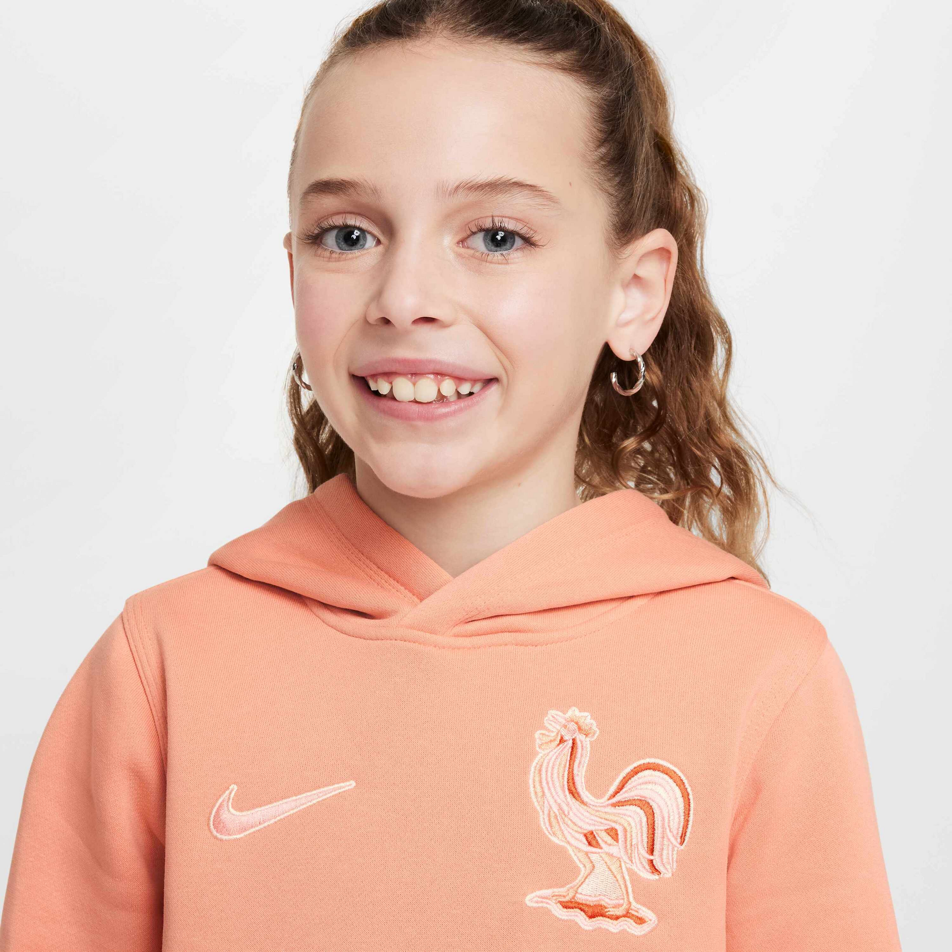 NIKE, Older Kids' Football Pullover Hoodie Fff Club