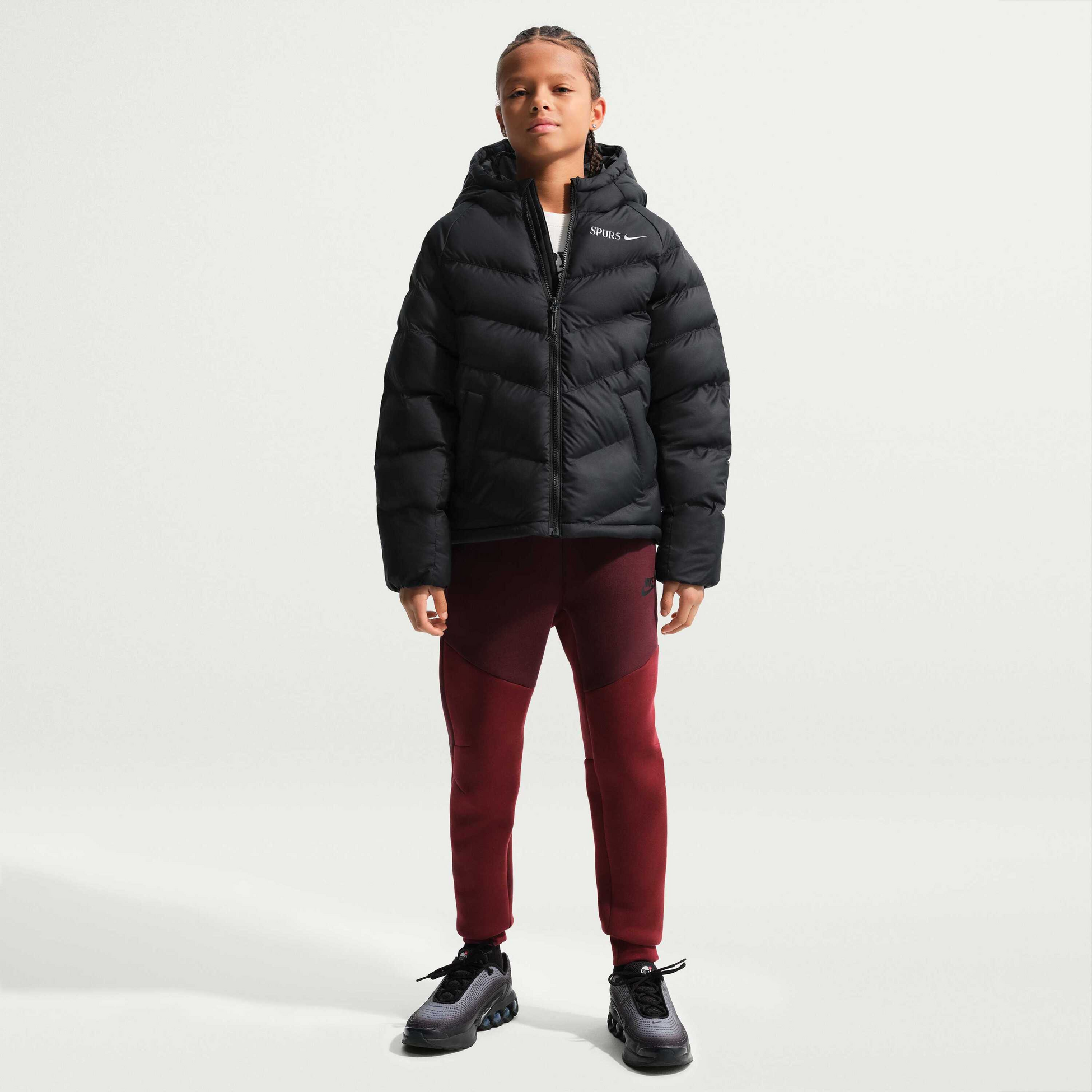 NIKE, Older Kids' Football Synthetic Fill Hooded Jacket Tottenham Hotspur