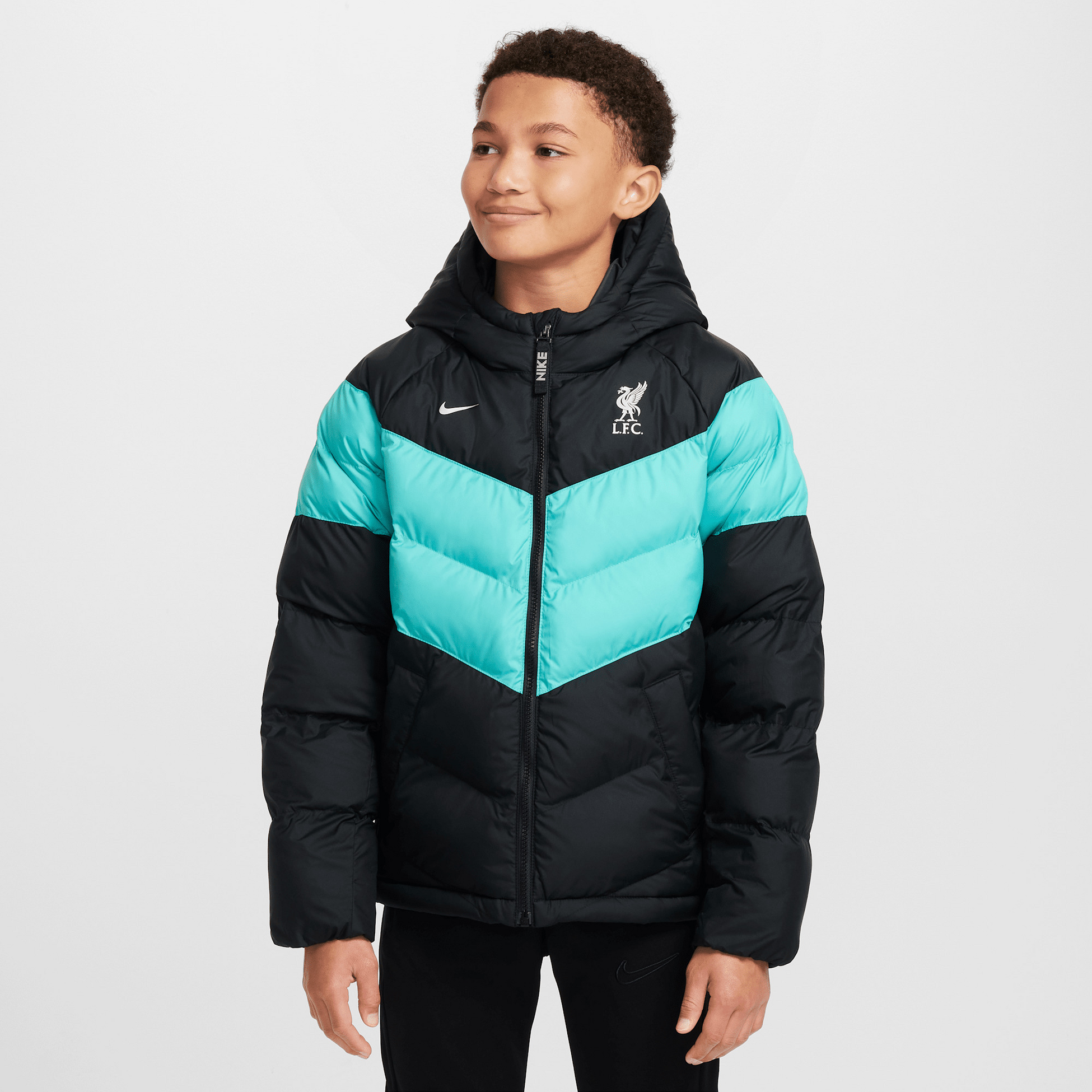 NIKE, Older Kids' Football Synthetic-fill Hooded Jacket Liverpool F.c.