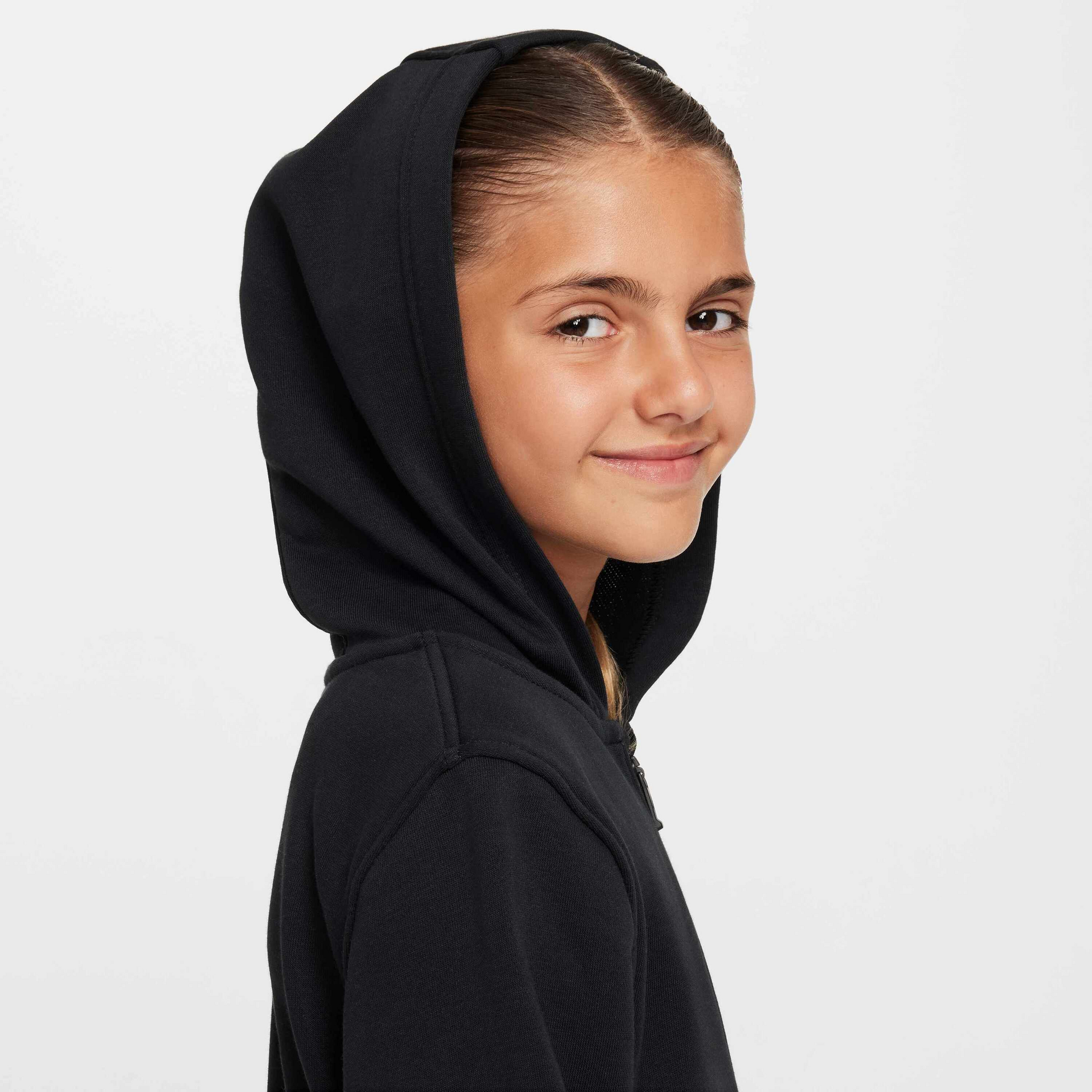 NIKE, Older Kids' French Terry Full-zip Hoodie Club Fleece