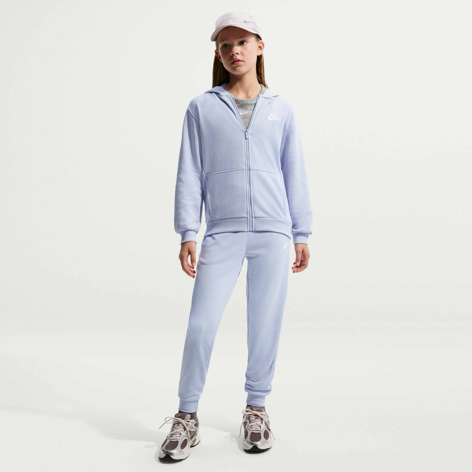 NIKE, Older Kids' French Terry Full-zip Hoodie Club Fleece