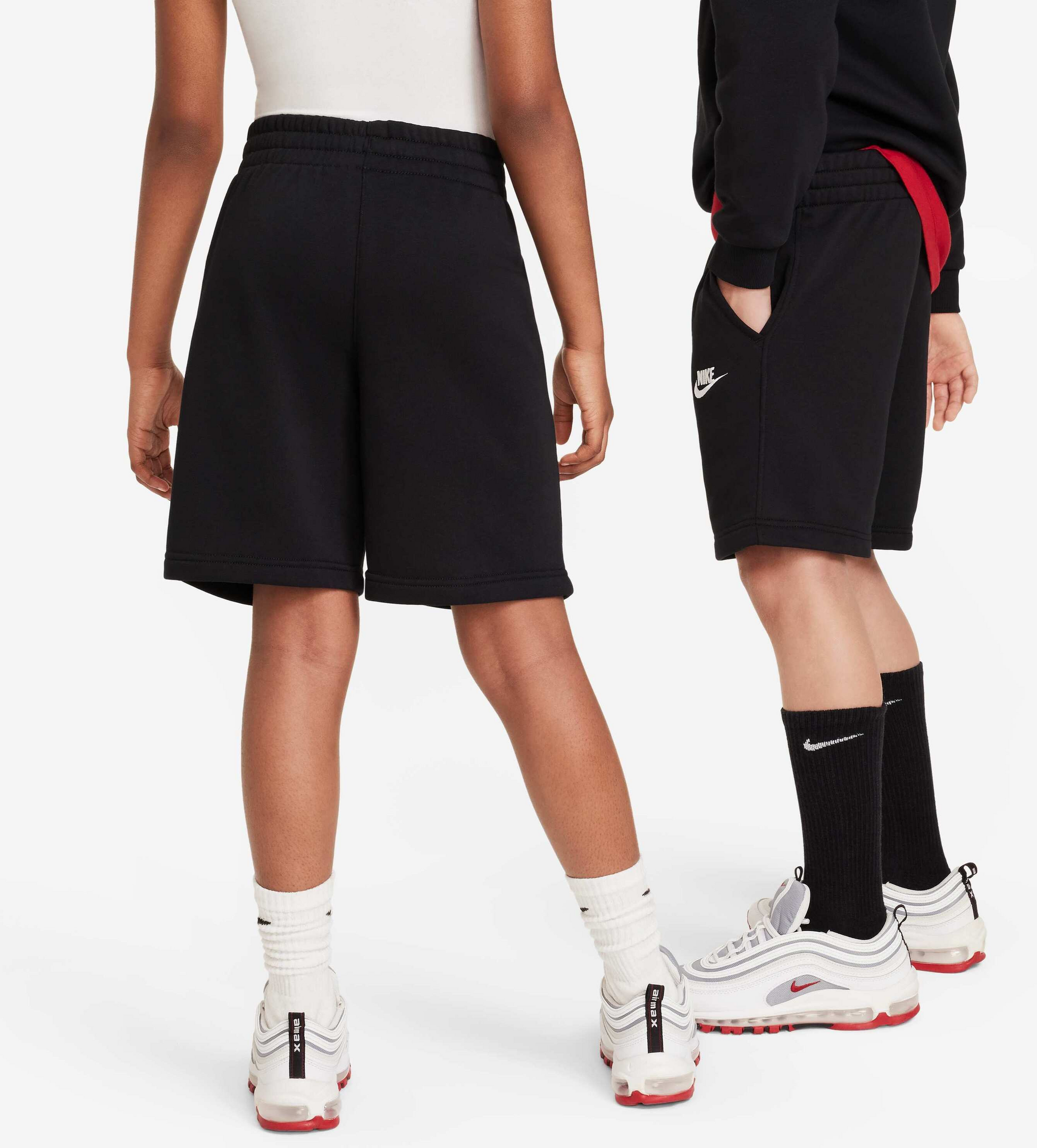 NIKE, Older Kids' French Terry Shorts Sportswear Club Fleece