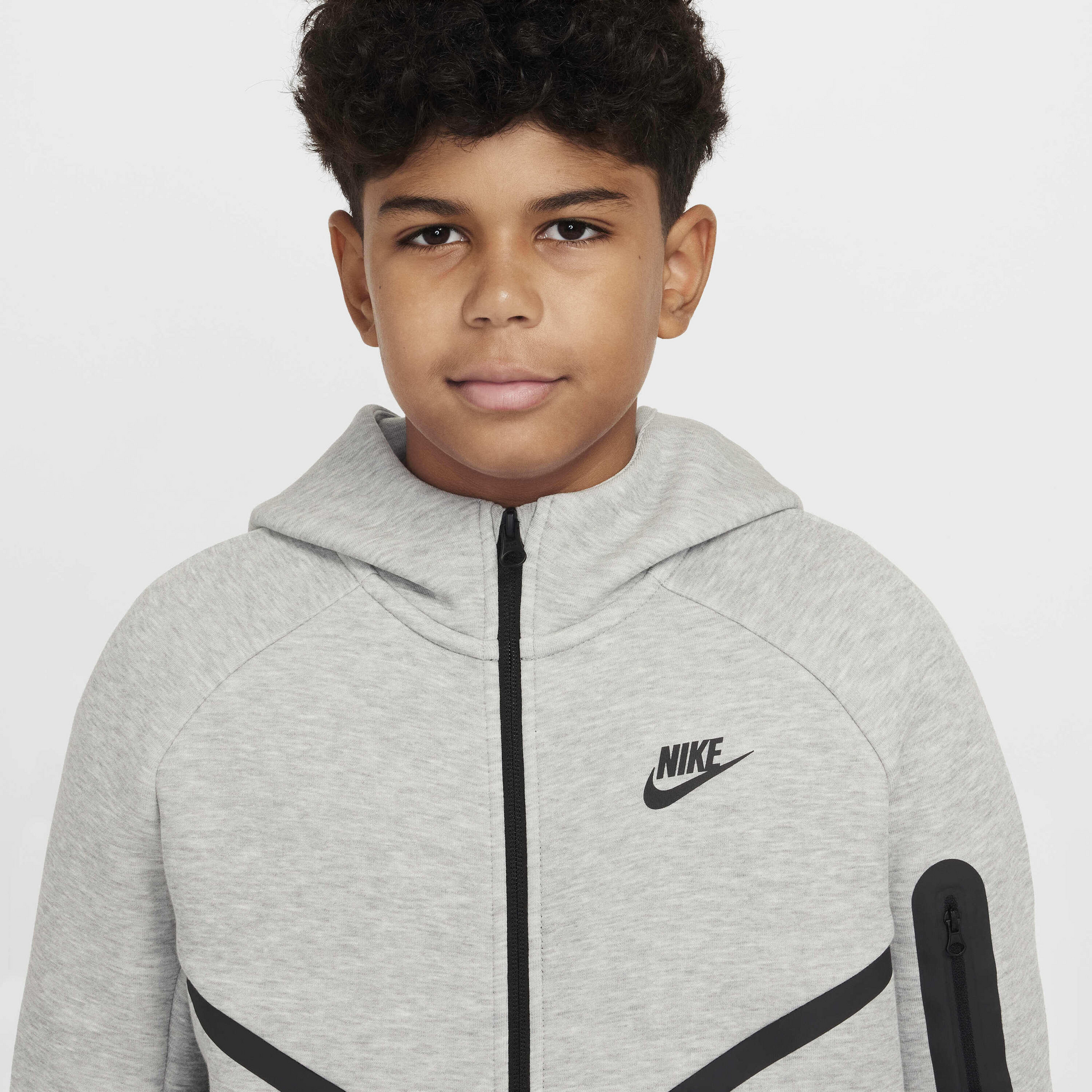 NIKE, Older Kids' Full-zip Hoodie (extended Size) Sportswear Tech Fleece