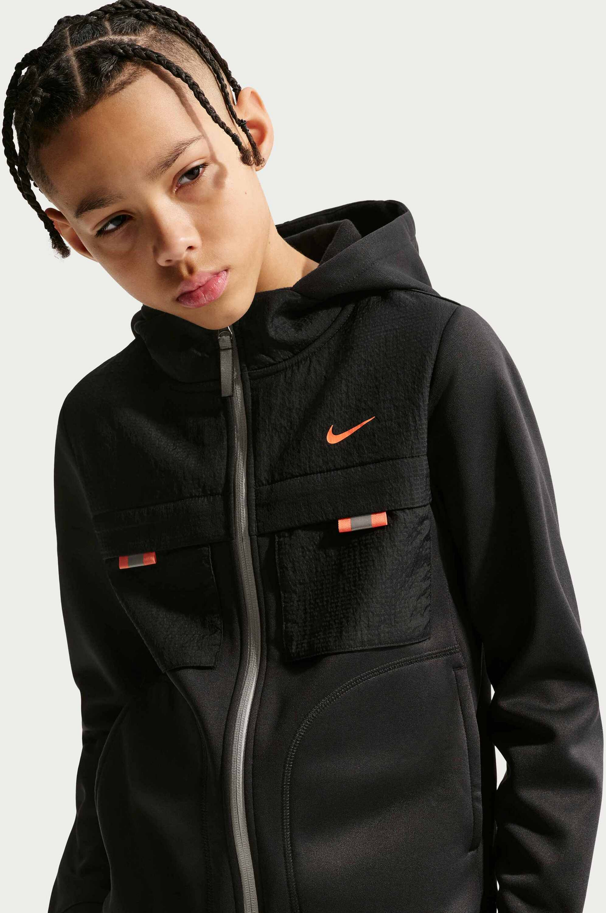 NIKE, Older Kids' Full-zip Hoodie Sportswear City Utility