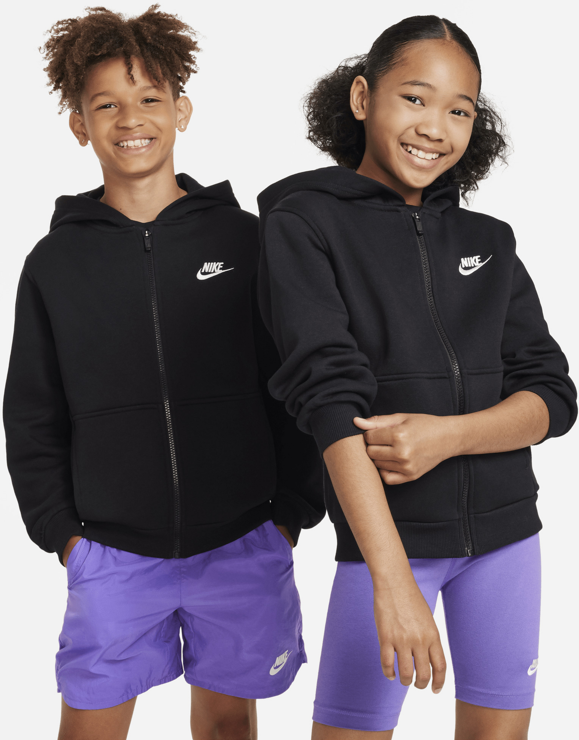 NIKE, Older Kids' Full-zip Hoodie Sportswear Club Fleece