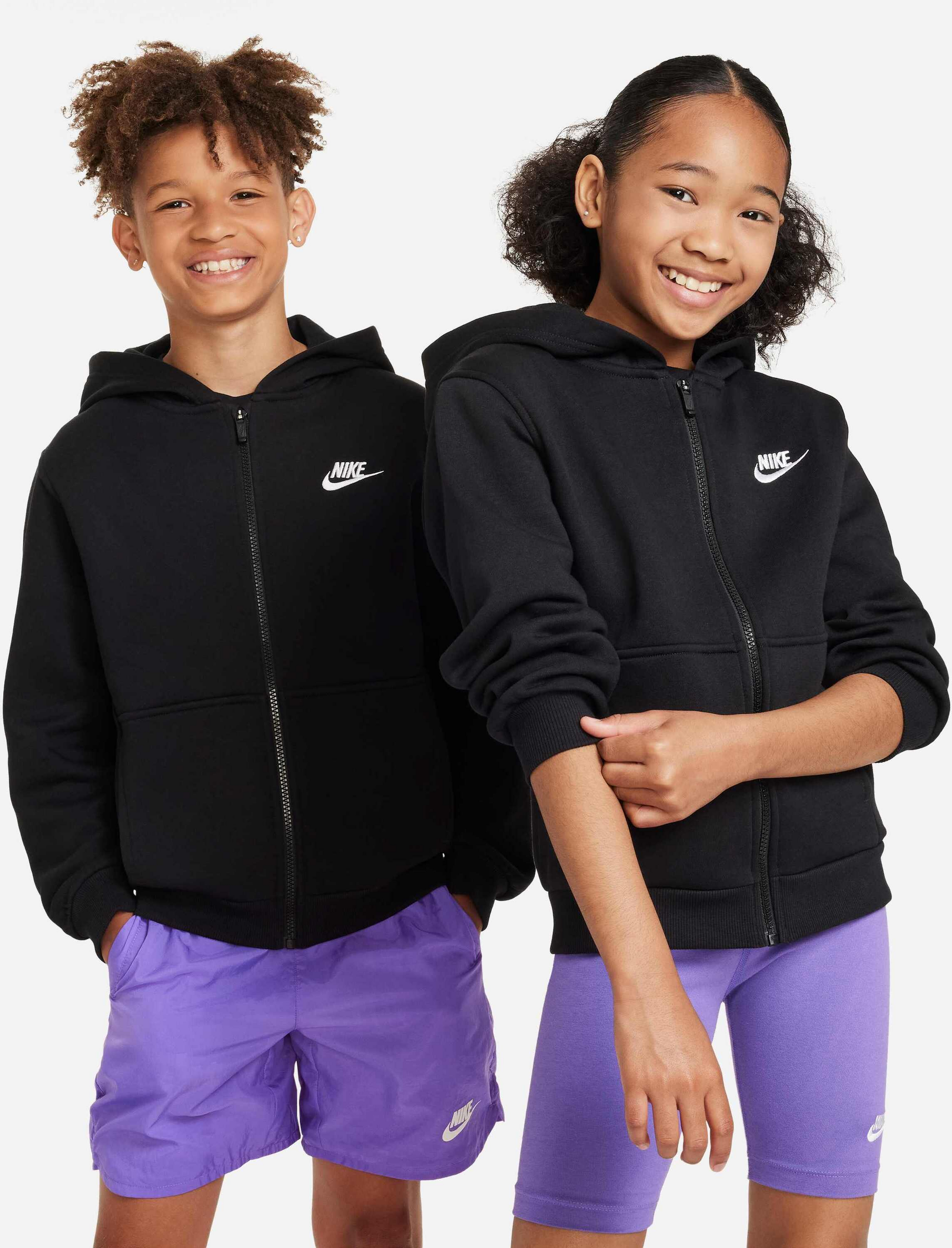 NIKE, Older Kids' Full-zip Hoodie Sportswear Club Fleece