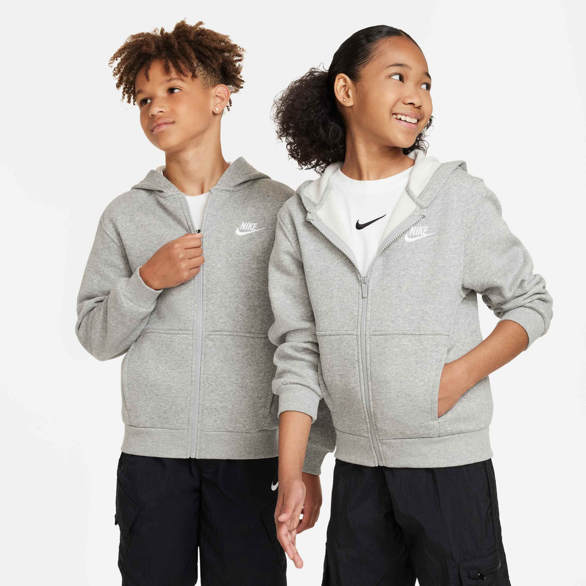 NIKE, Older Kids' Full-zip Hoodie Sportswear Club Fleece