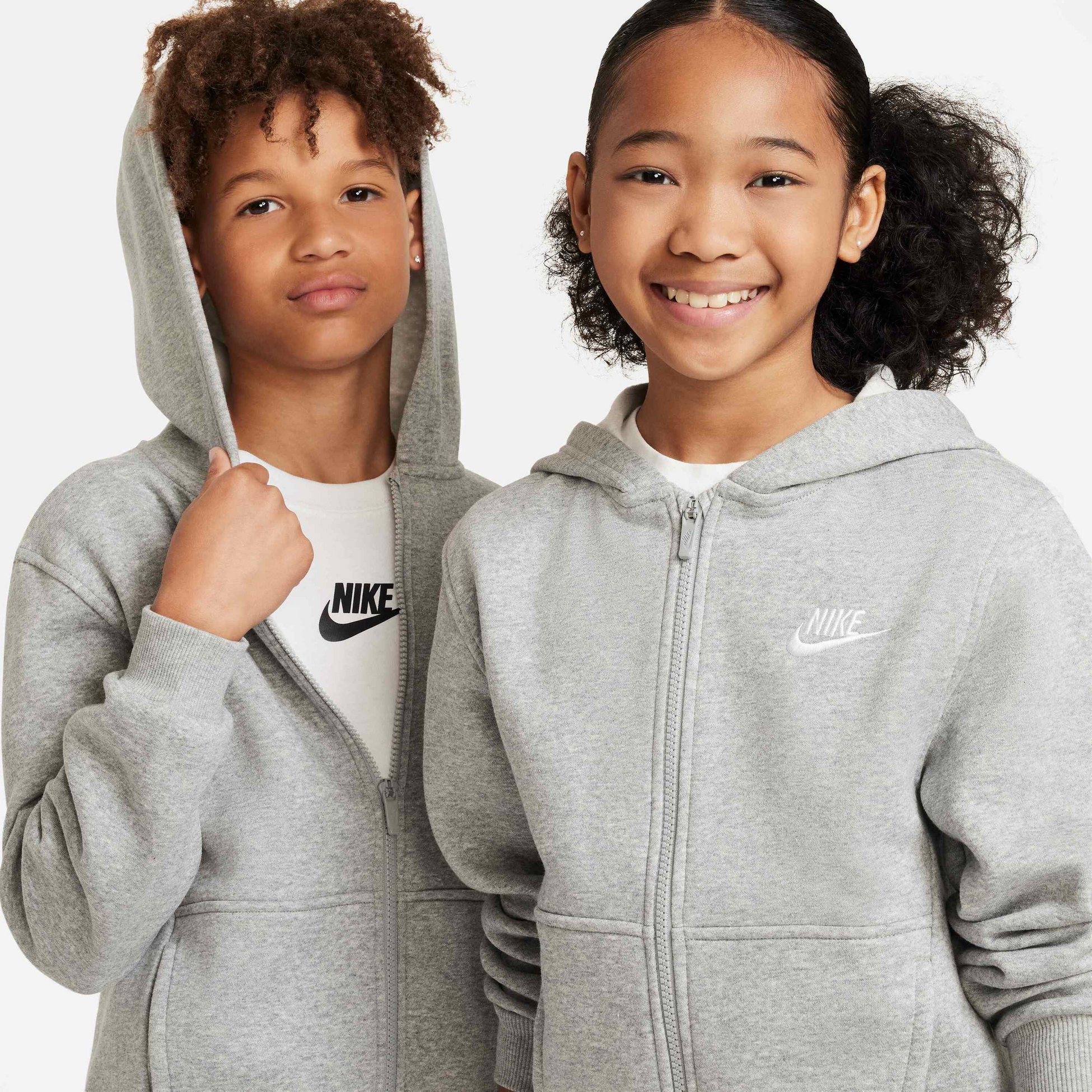 NIKE, Older Kids' Full-zip Hoodie Sportswear Club Fleece