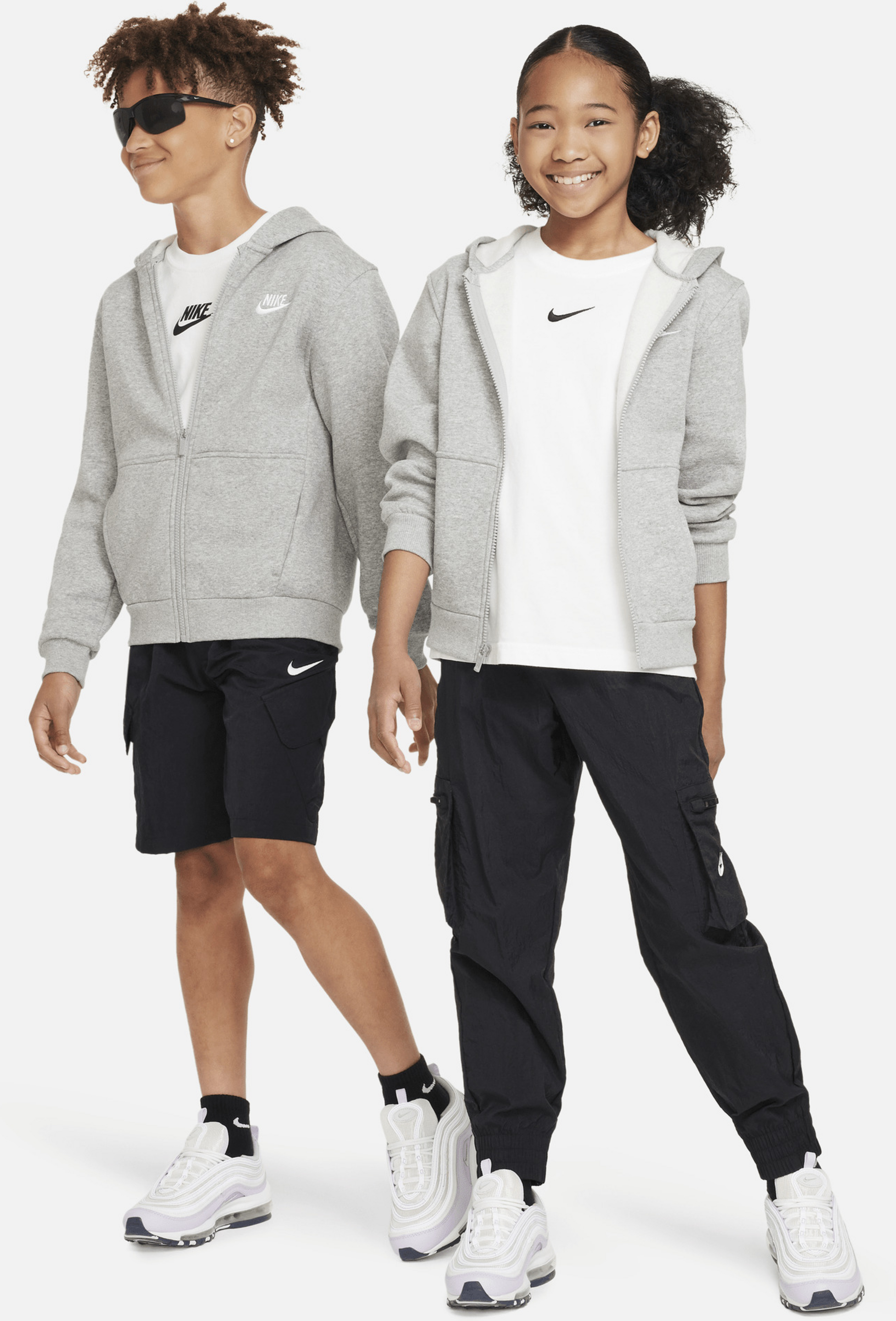 NIKE, Older Kids' Full-zip Hoodie Sportswear Club Fleece