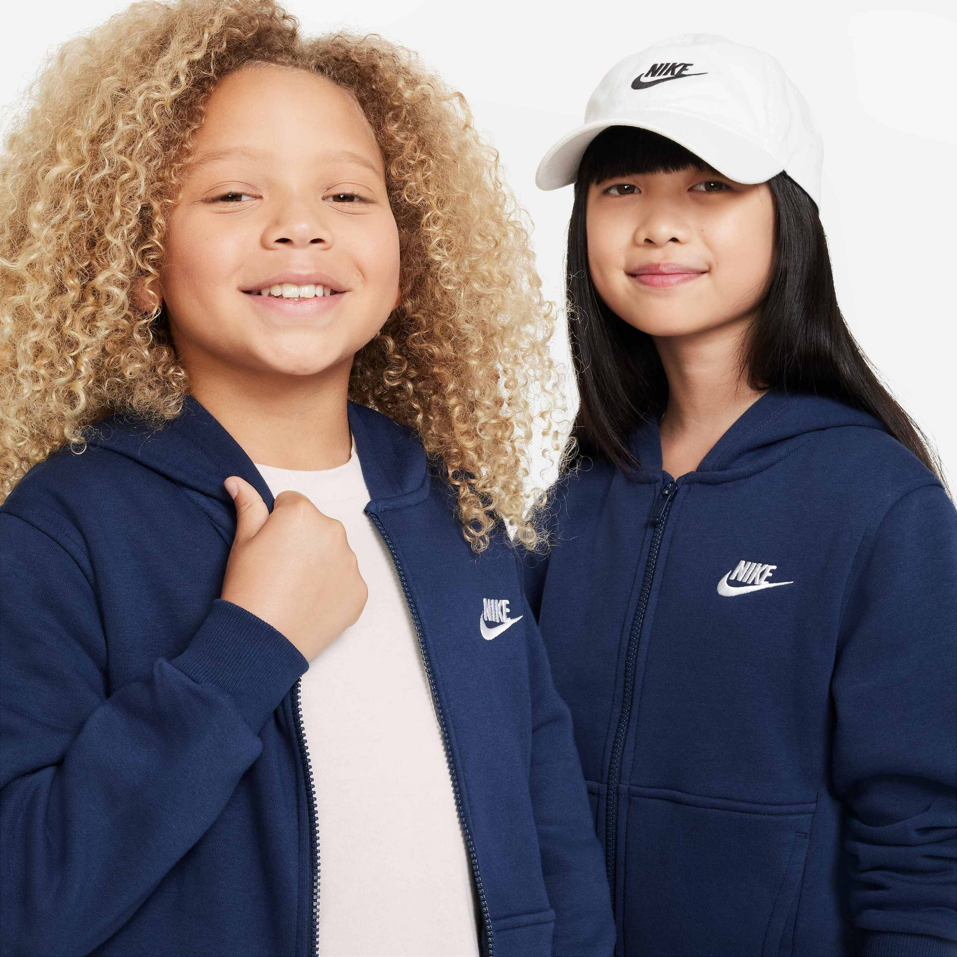 NIKE, Older Kids' Full-zip Hoodie Sportswear Club Fleece
