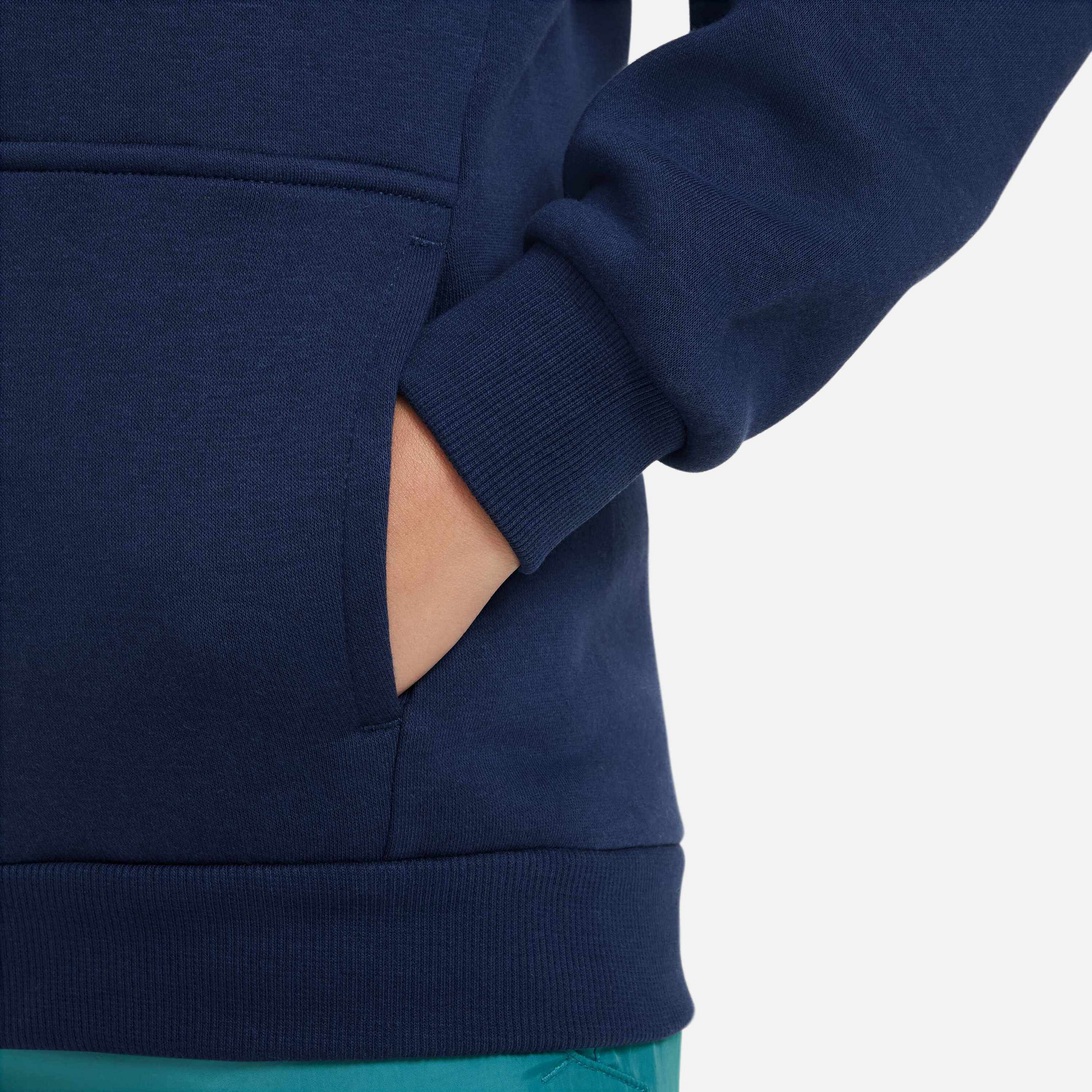 NIKE, Older Kids' Full-zip Hoodie Sportswear Club Fleece