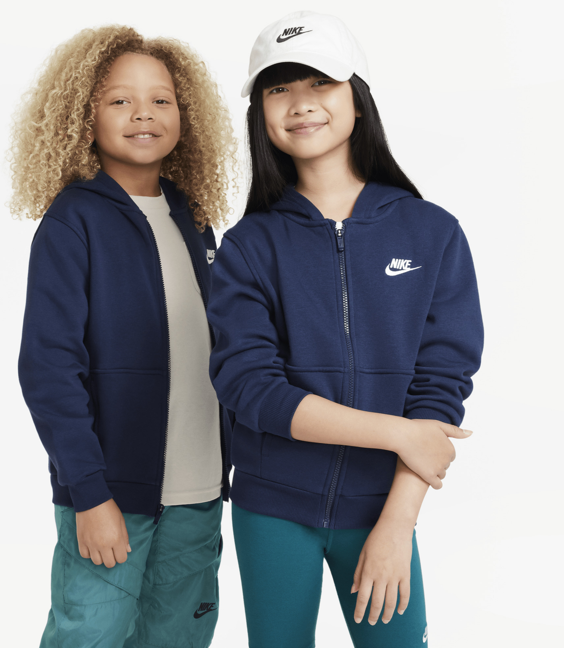 NIKE, Older Kids' Full-zip Hoodie Sportswear Club Fleece