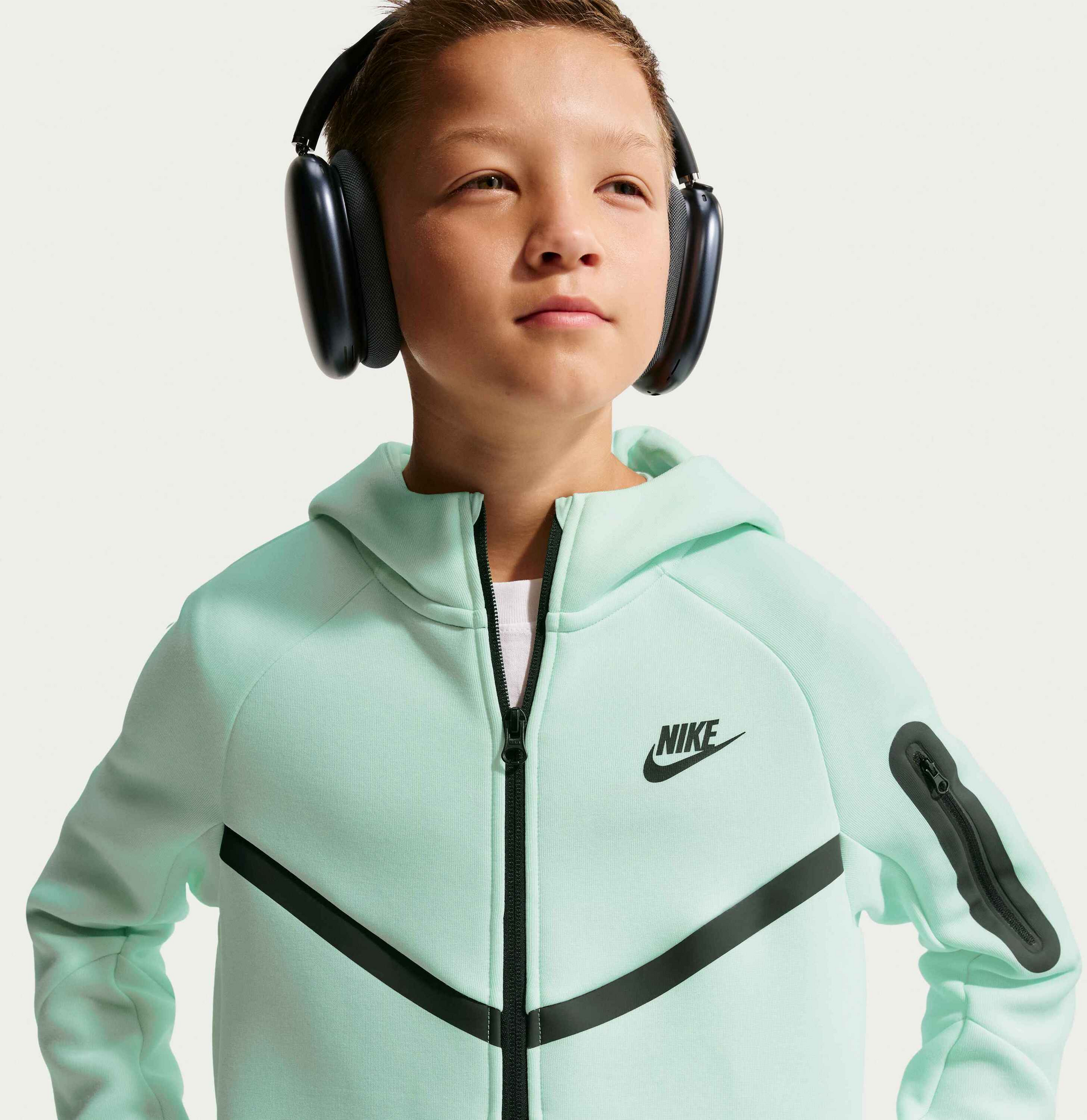 NIKE, Older Kids' Full-zip Hoodie Sportswear Tech Fleece