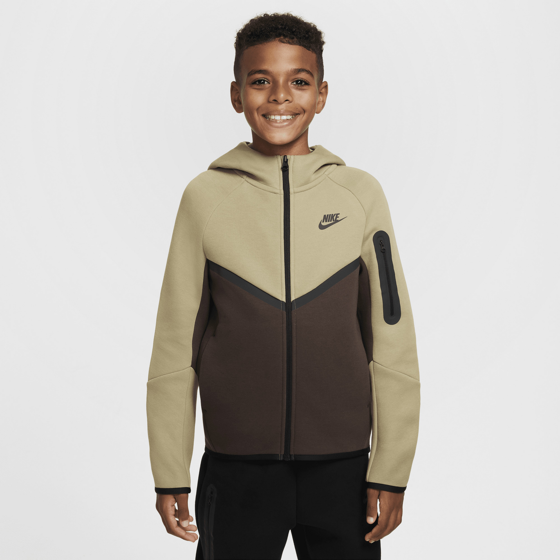 NIKE, Older Kids' Full-zip Hoodie Sportswear Tech Fleece