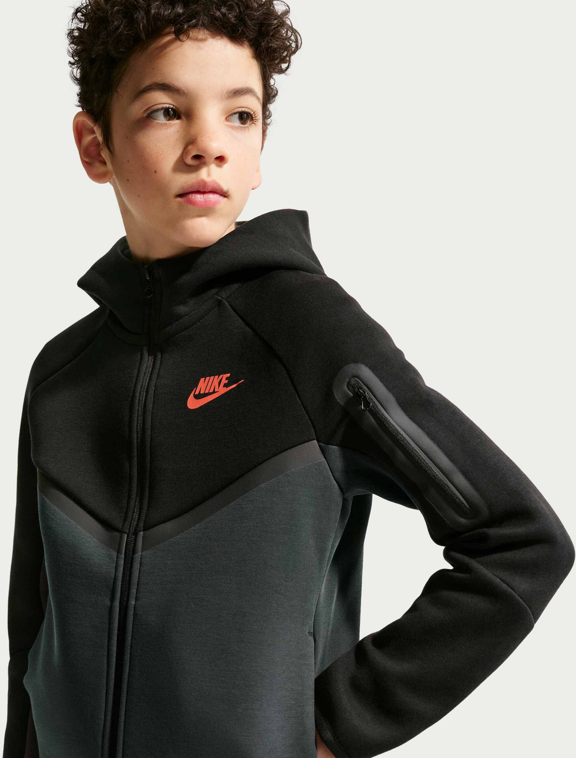 NIKE, Older Kids' Full-zip Hoodie Sportswear Tech Fleece