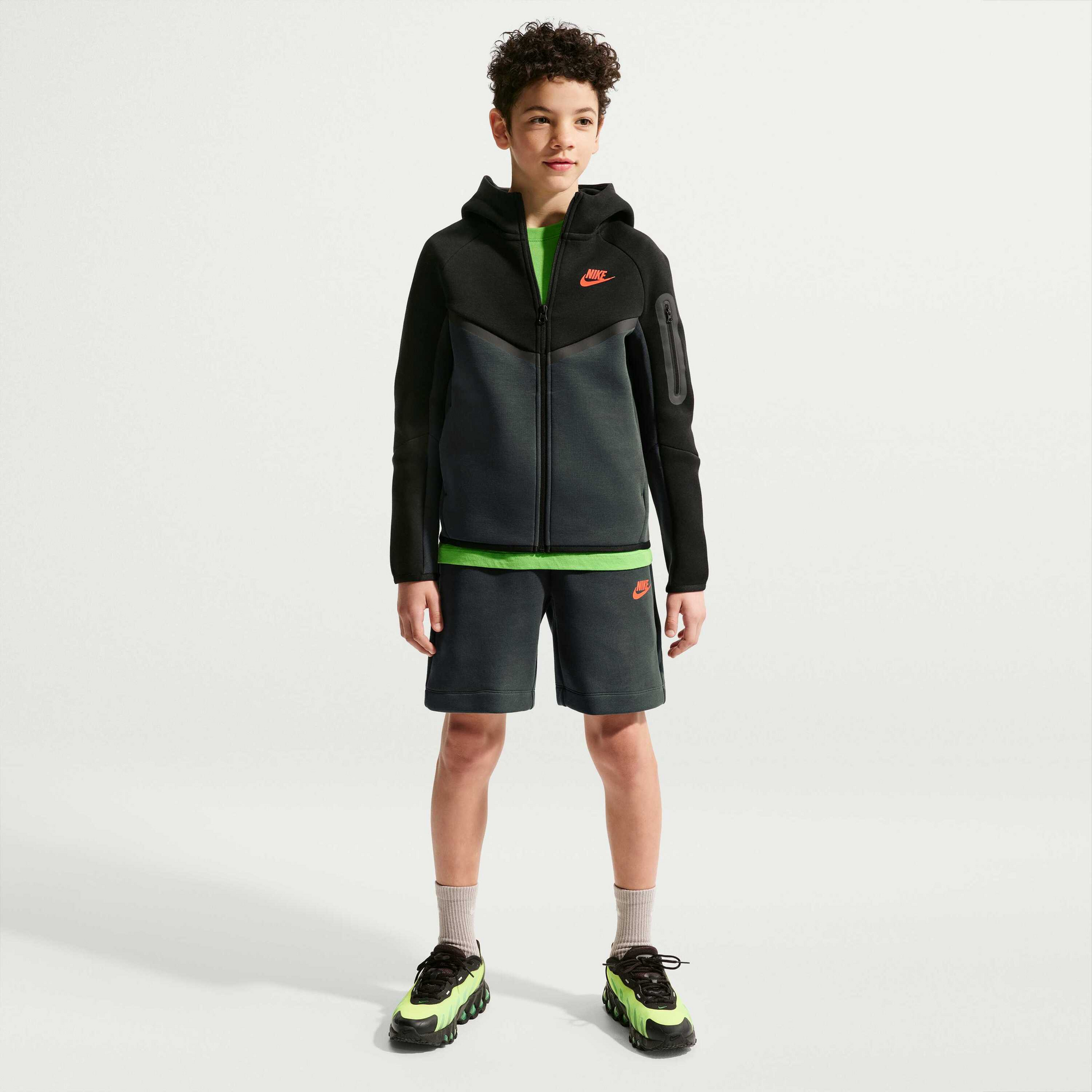 NIKE, Older Kids' Full-zip Hoodie Sportswear Tech Fleece