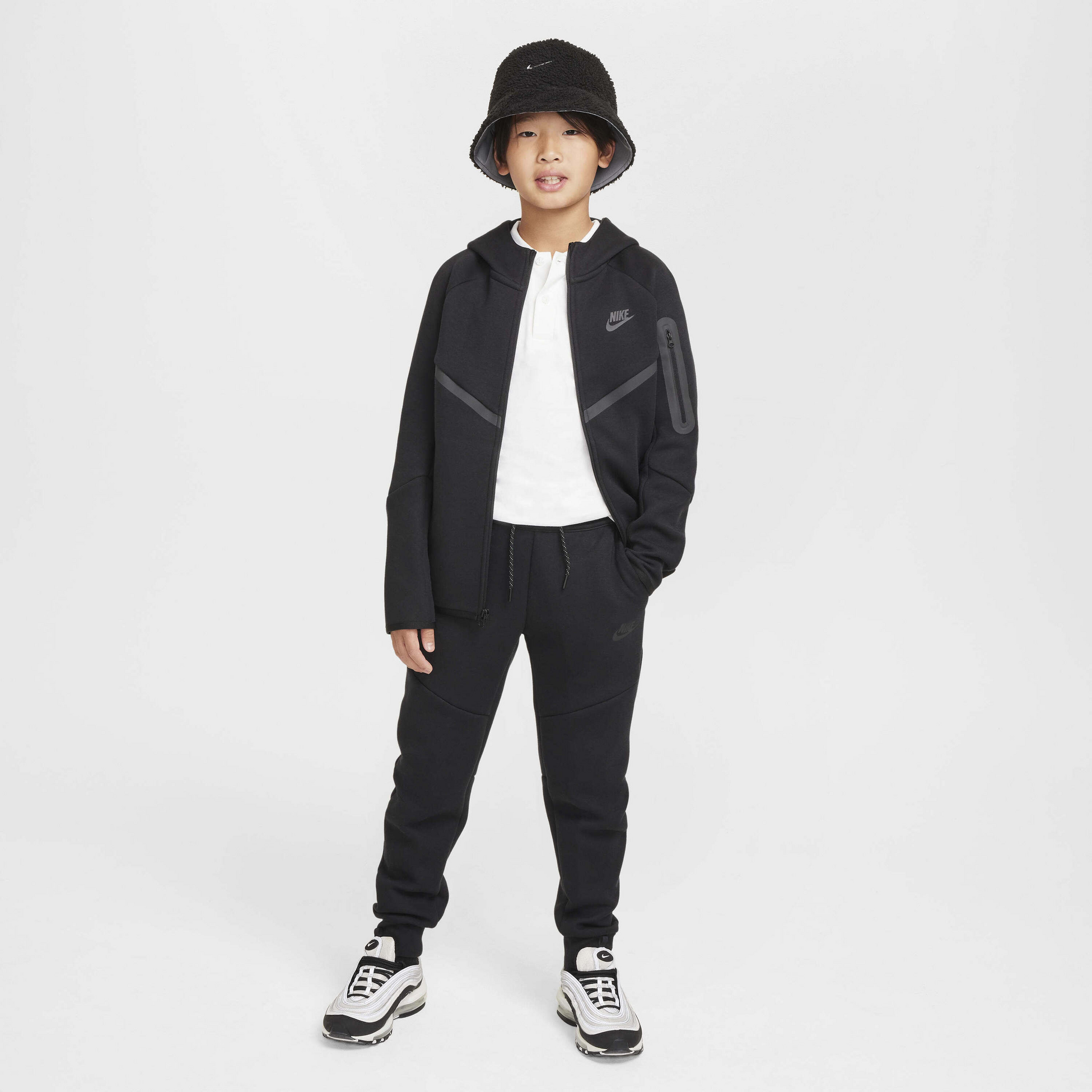 NIKE, Older Kids' Full-zip Hoodie Sportswear Tech Fleece