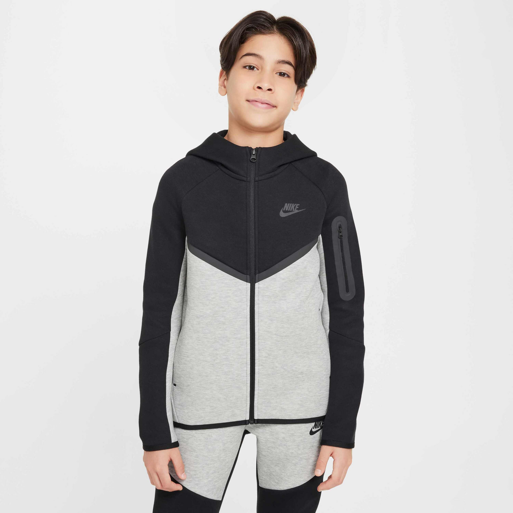 NIKE, Older Kids' Full-zip Hoodie Sportswear Tech Fleece