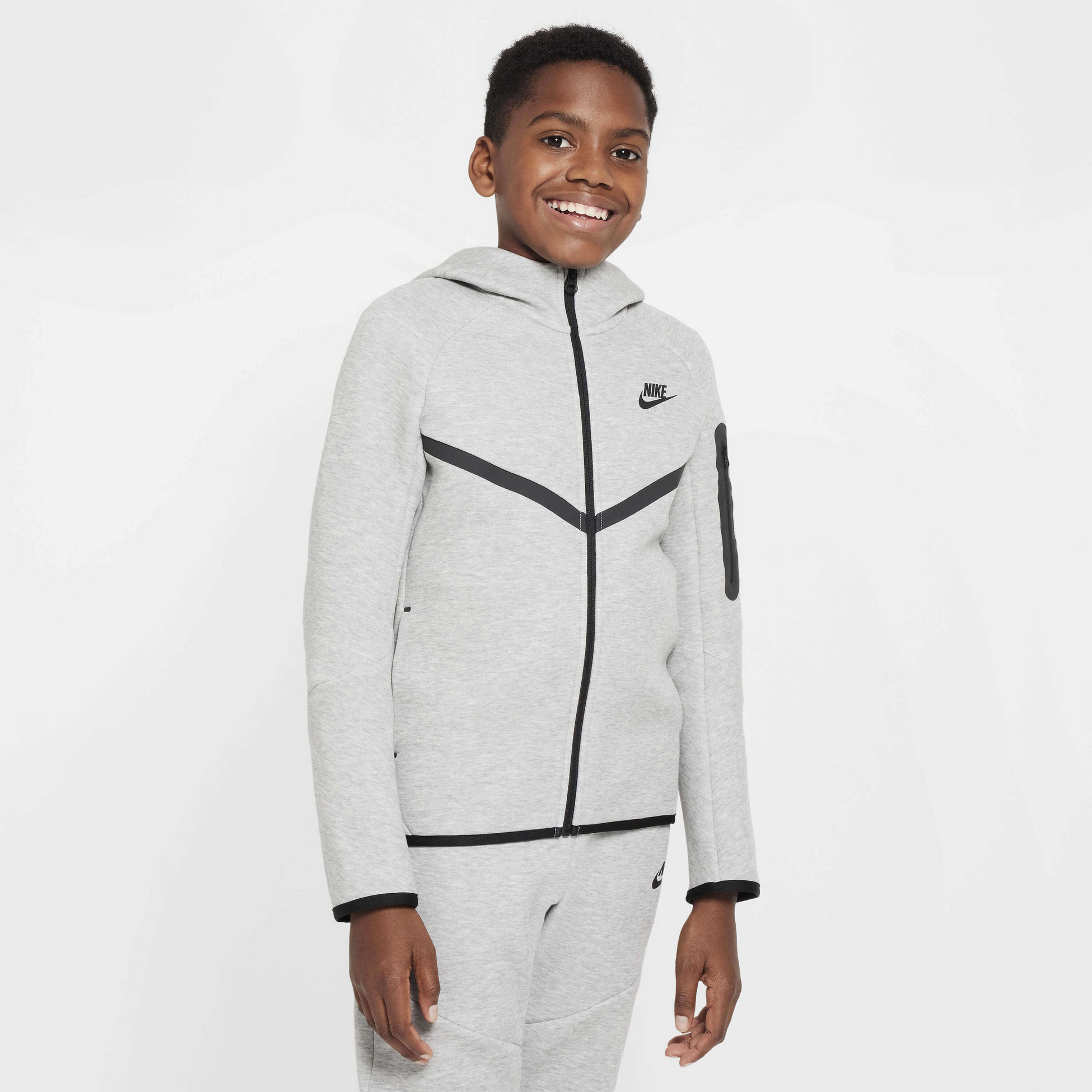 NIKE, Older Kids' Full-zip Hoodie Sportswear Tech Fleece