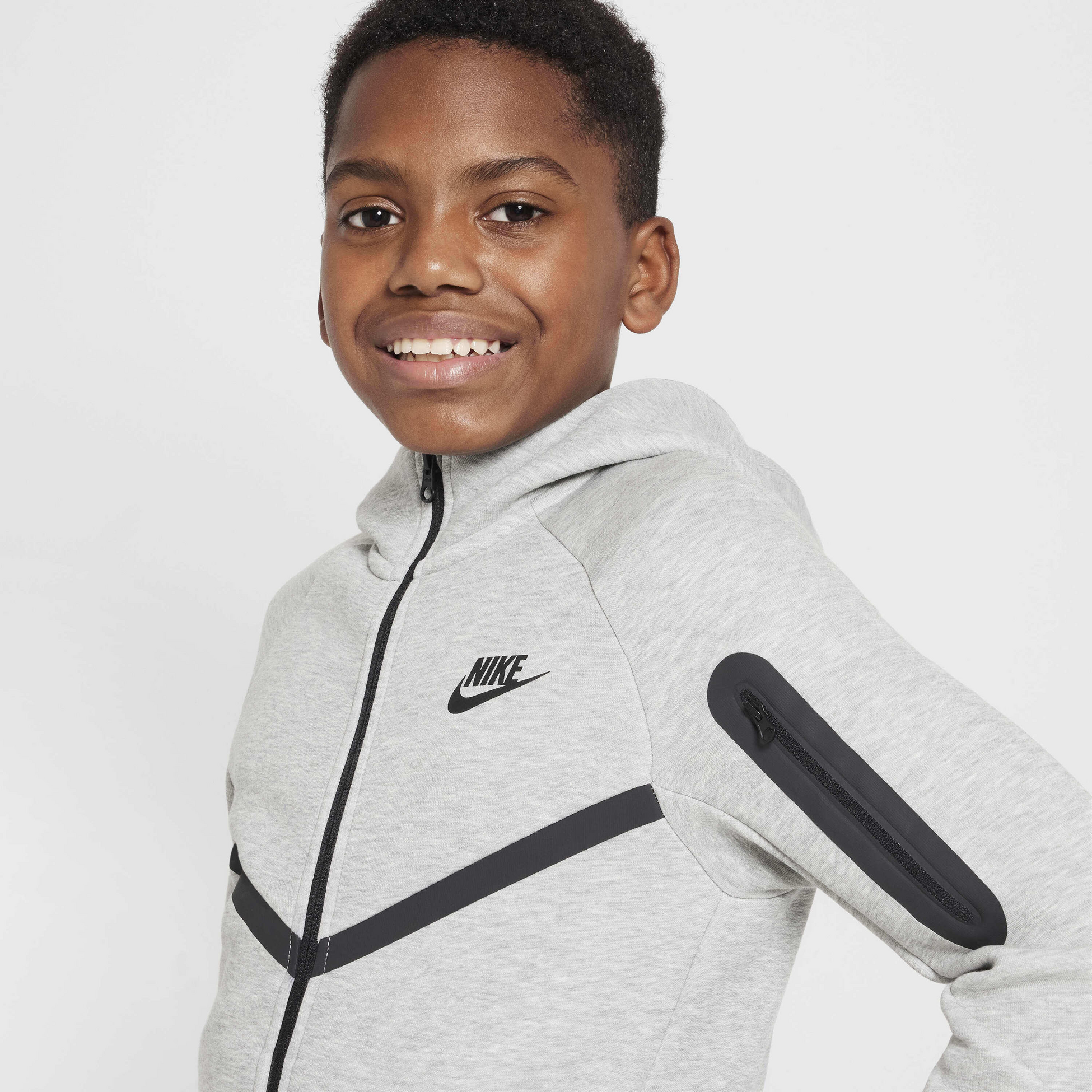 NIKE, Older Kids' Full-zip Hoodie Sportswear Tech Fleece