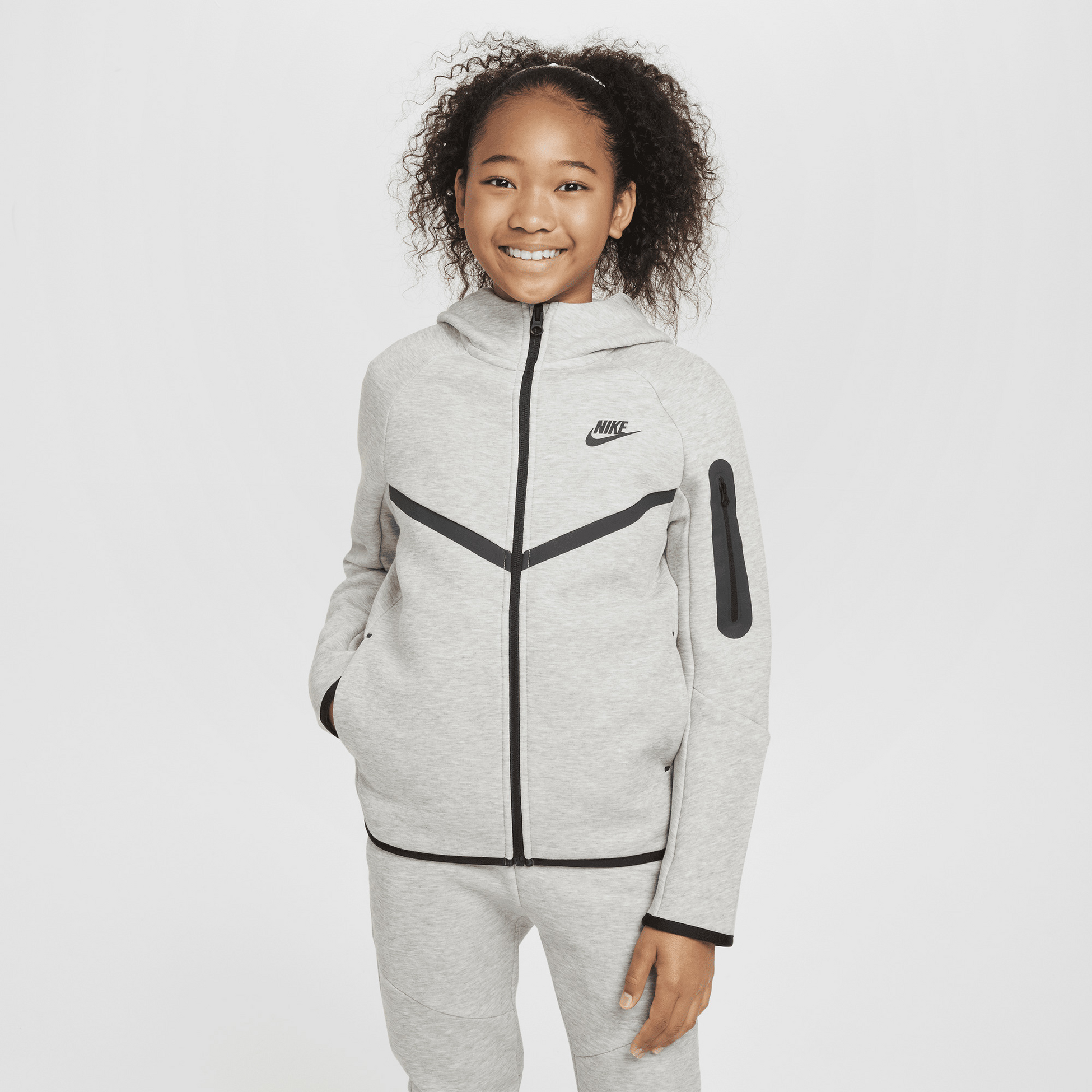 NIKE, Older Kids' Full-zip Hoodie Sportswear Tech Fleece