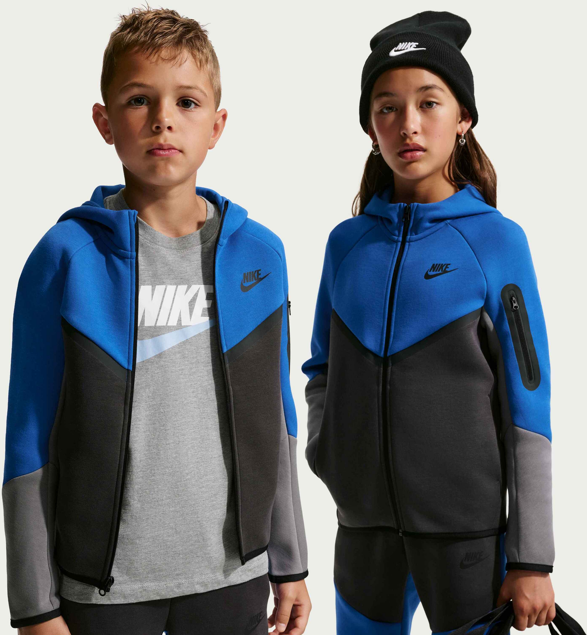 NIKE, Older Kids' Full-zip Hoodie Sportswear Tech Fleece