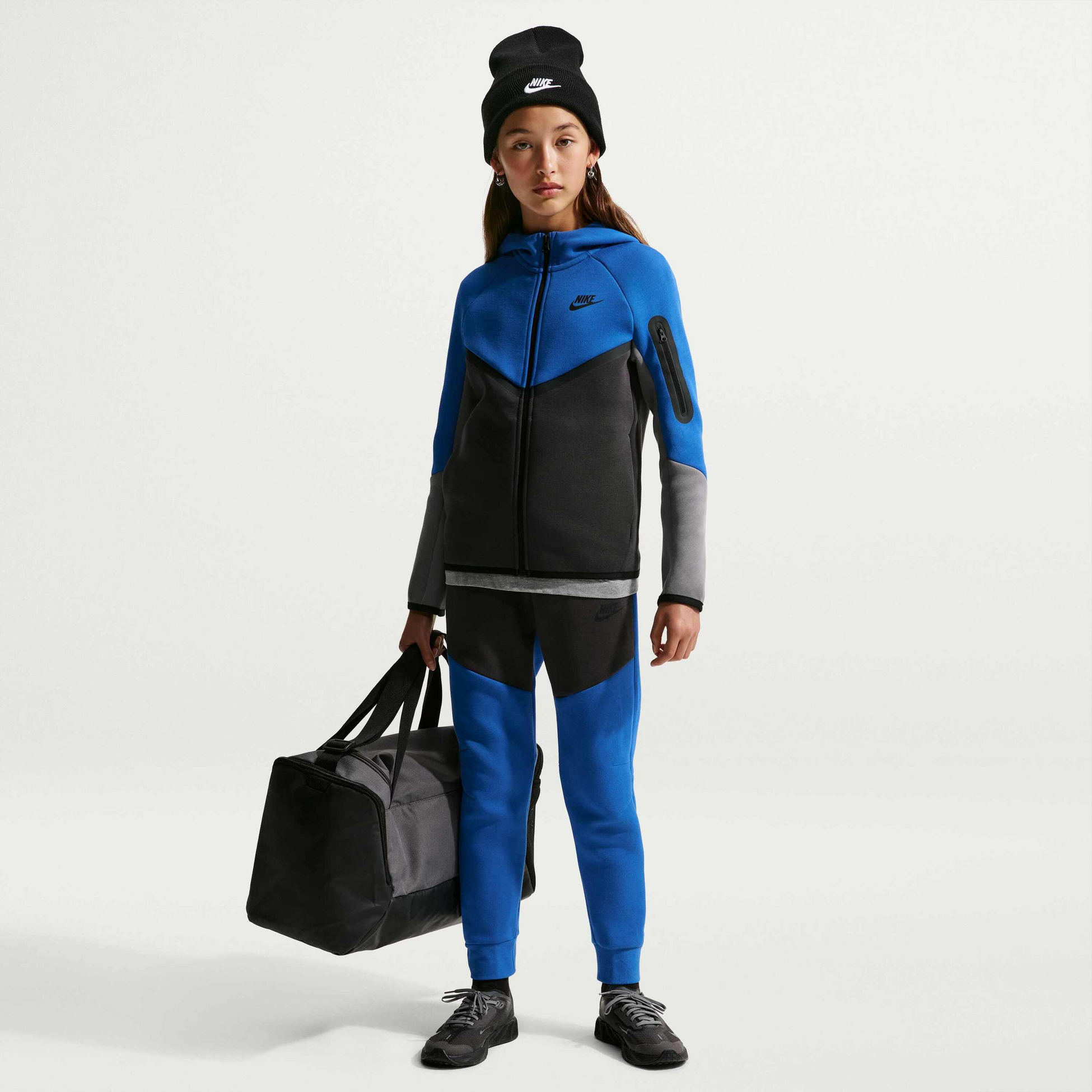 NIKE, Older Kids' Full-zip Hoodie Sportswear Tech Fleece