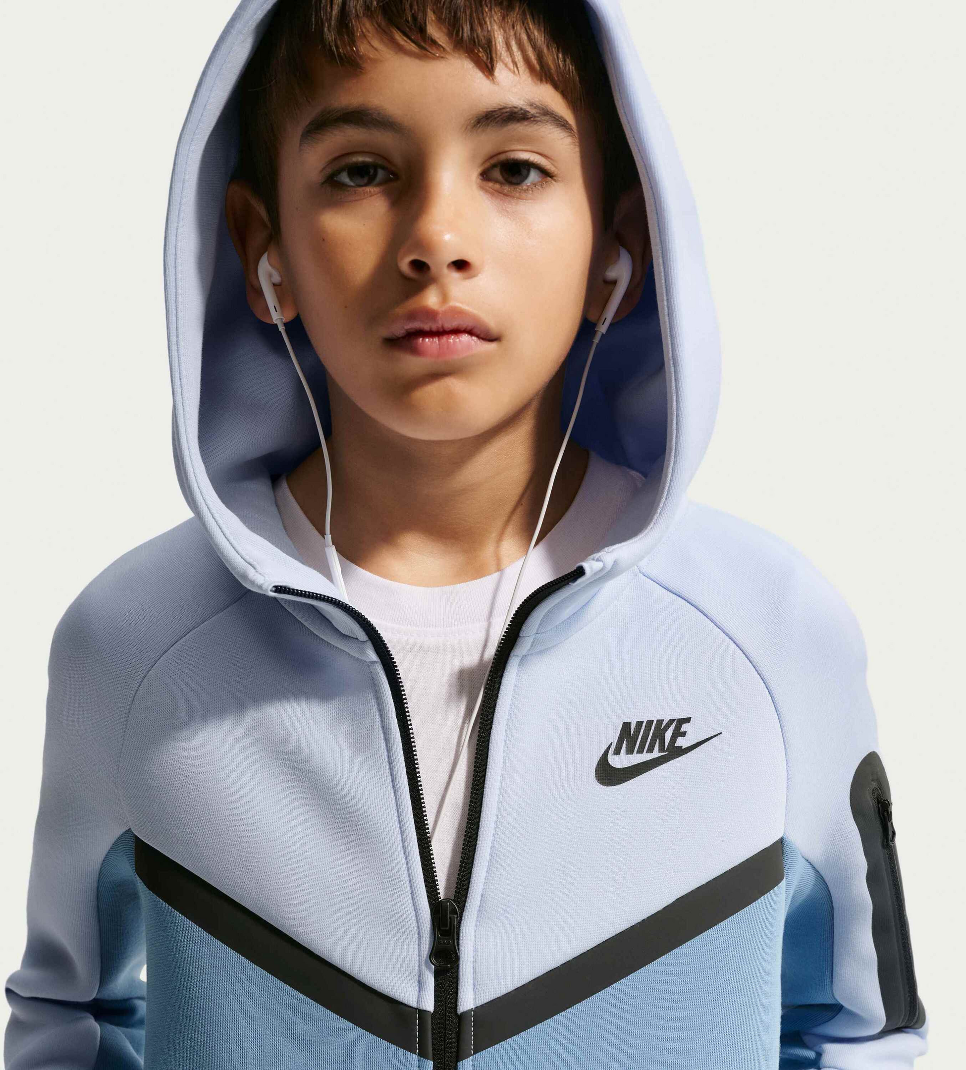 NIKE, Older Kids' Full-zip Hoodie Sportswear Tech Fleece
