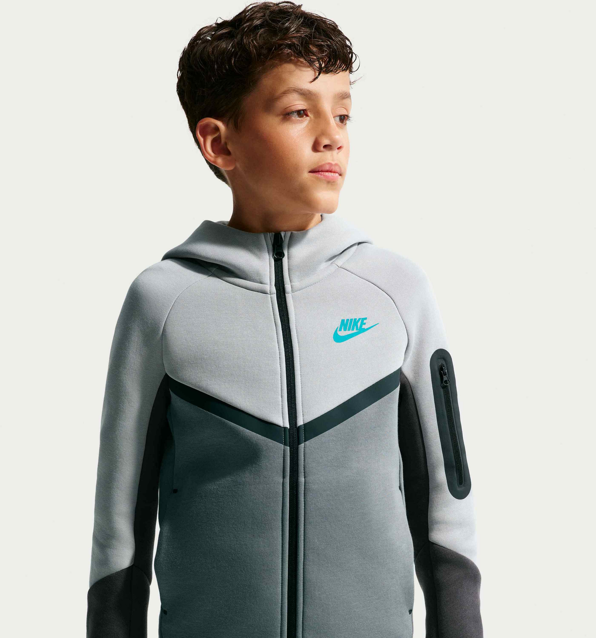 NIKE, Older Kids' Full-zip Hoodie Sportswear Tech Fleece
