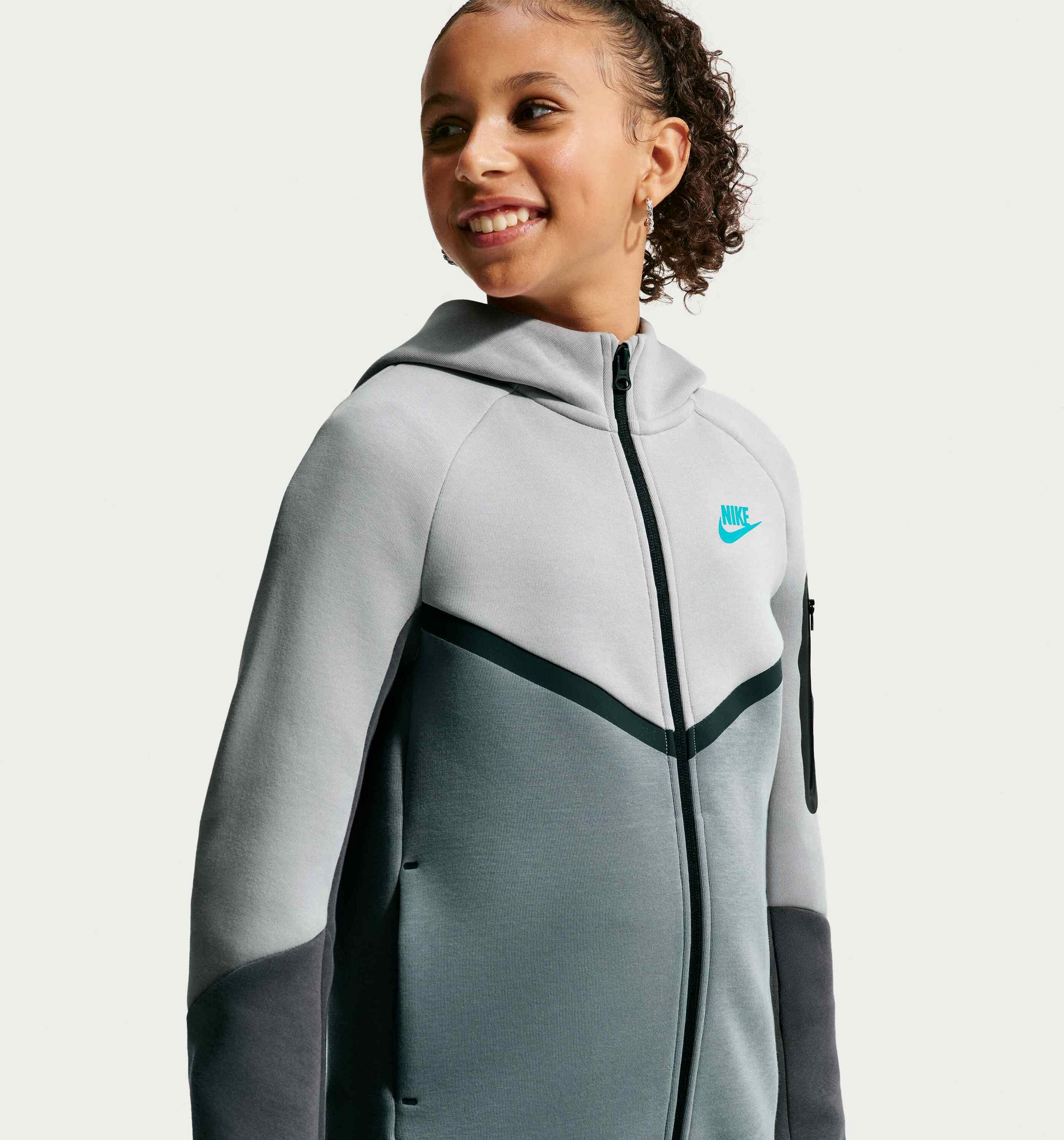 NIKE, Older Kids' Full-zip Hoodie Sportswear Tech Fleece