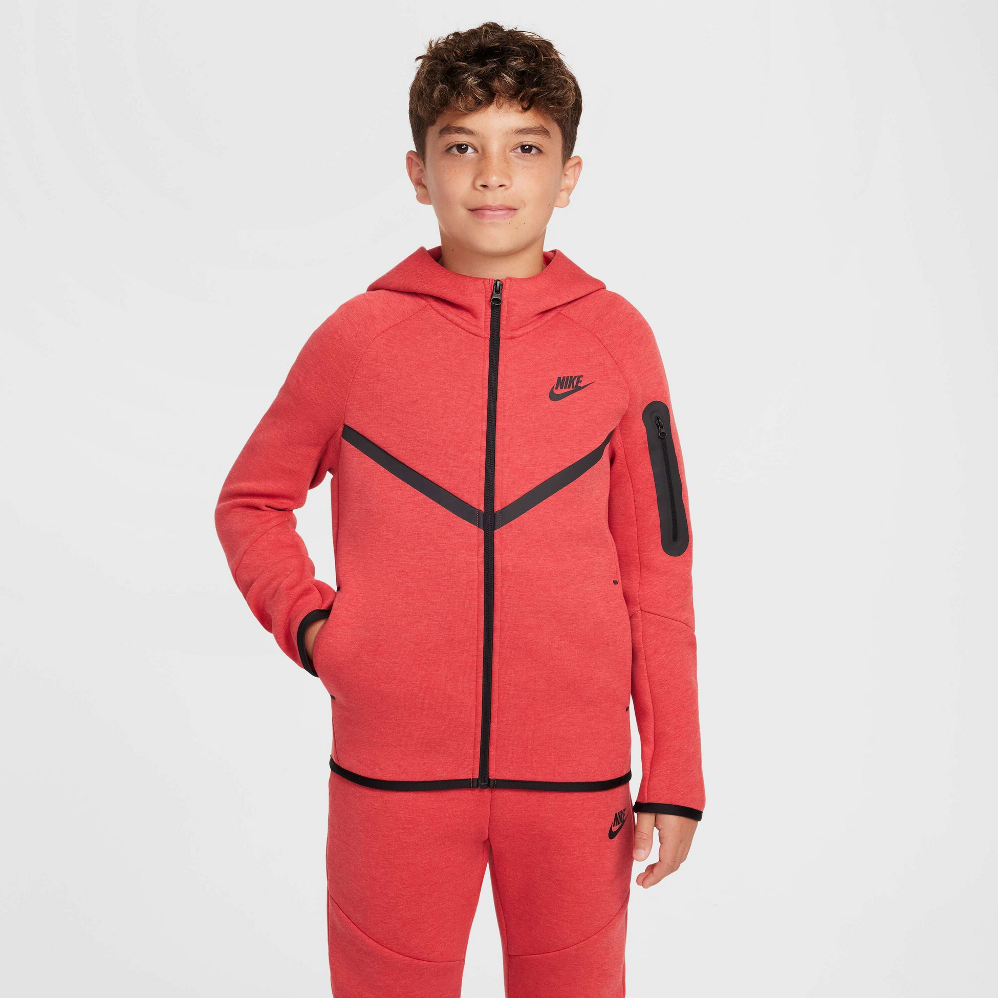 NIKE, Older Kids' Full-zip Hoodie Sportswear Tech Fleece