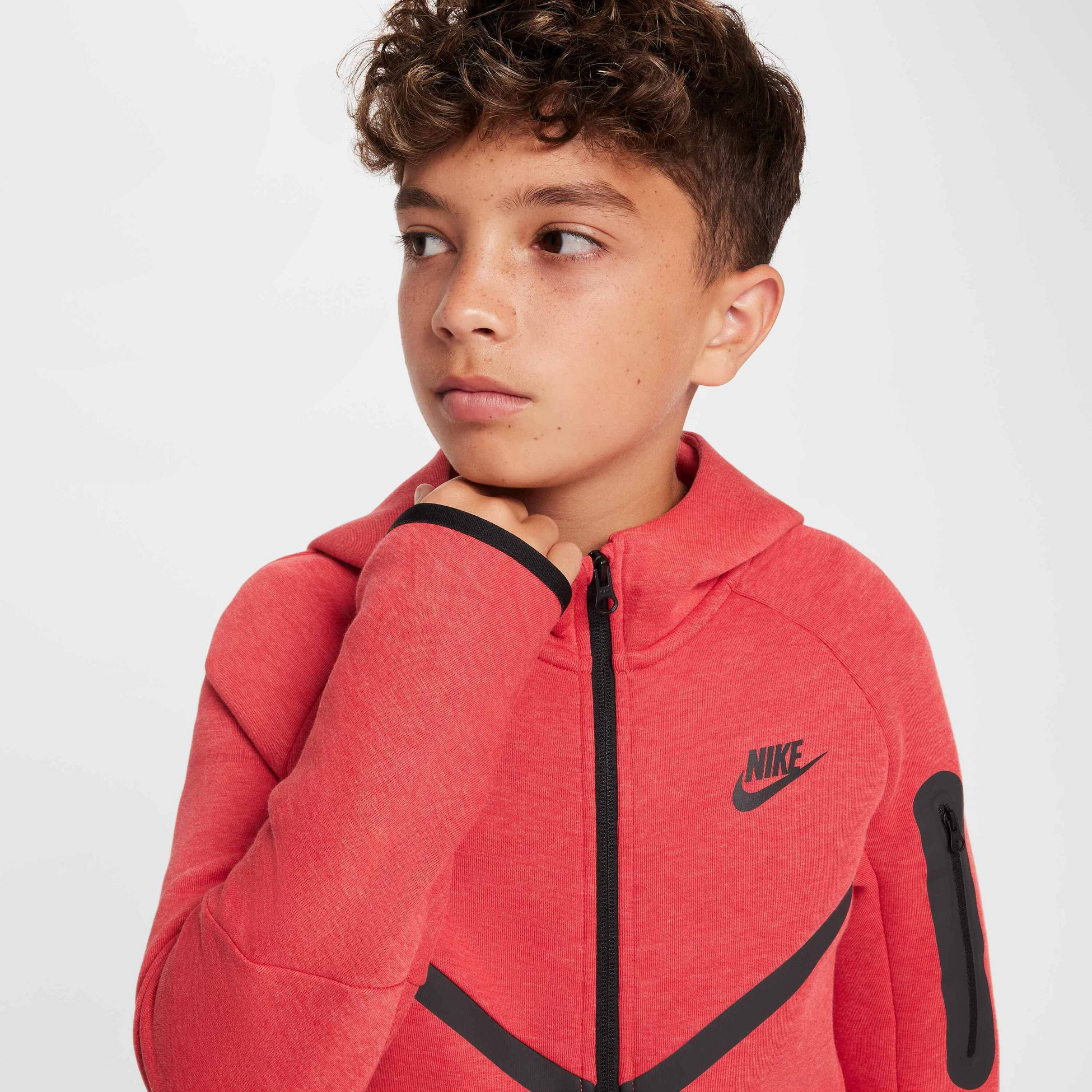 NIKE, Older Kids' Full-zip Hoodie Sportswear Tech Fleece