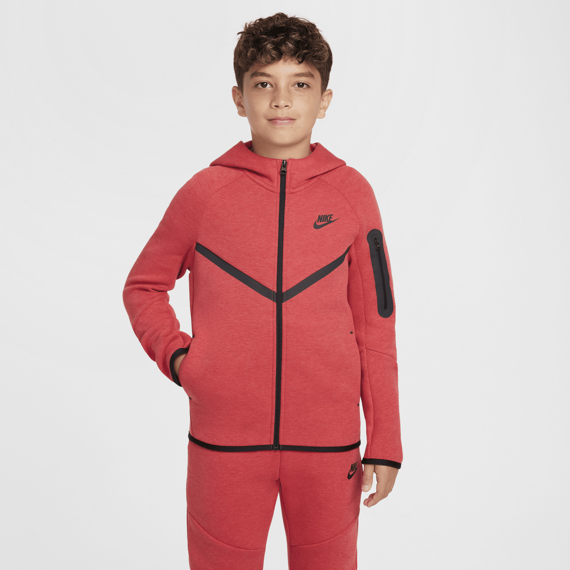 NIKE, Older Kids' Full-zip Hoodie Sportswear Tech Fleece