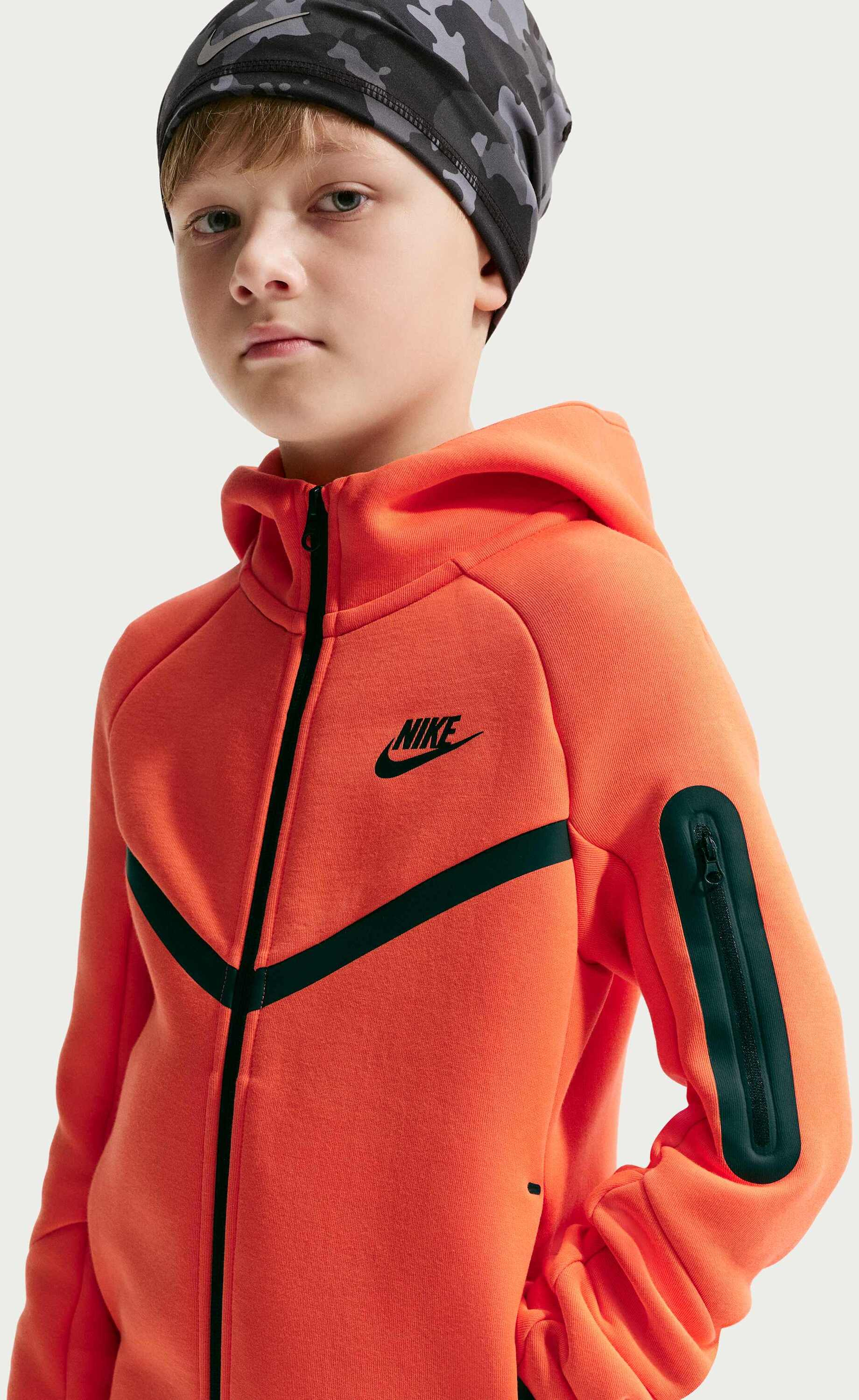 NIKE, Older Kids' Full-zip Hoodie Sportswear Tech Fleece