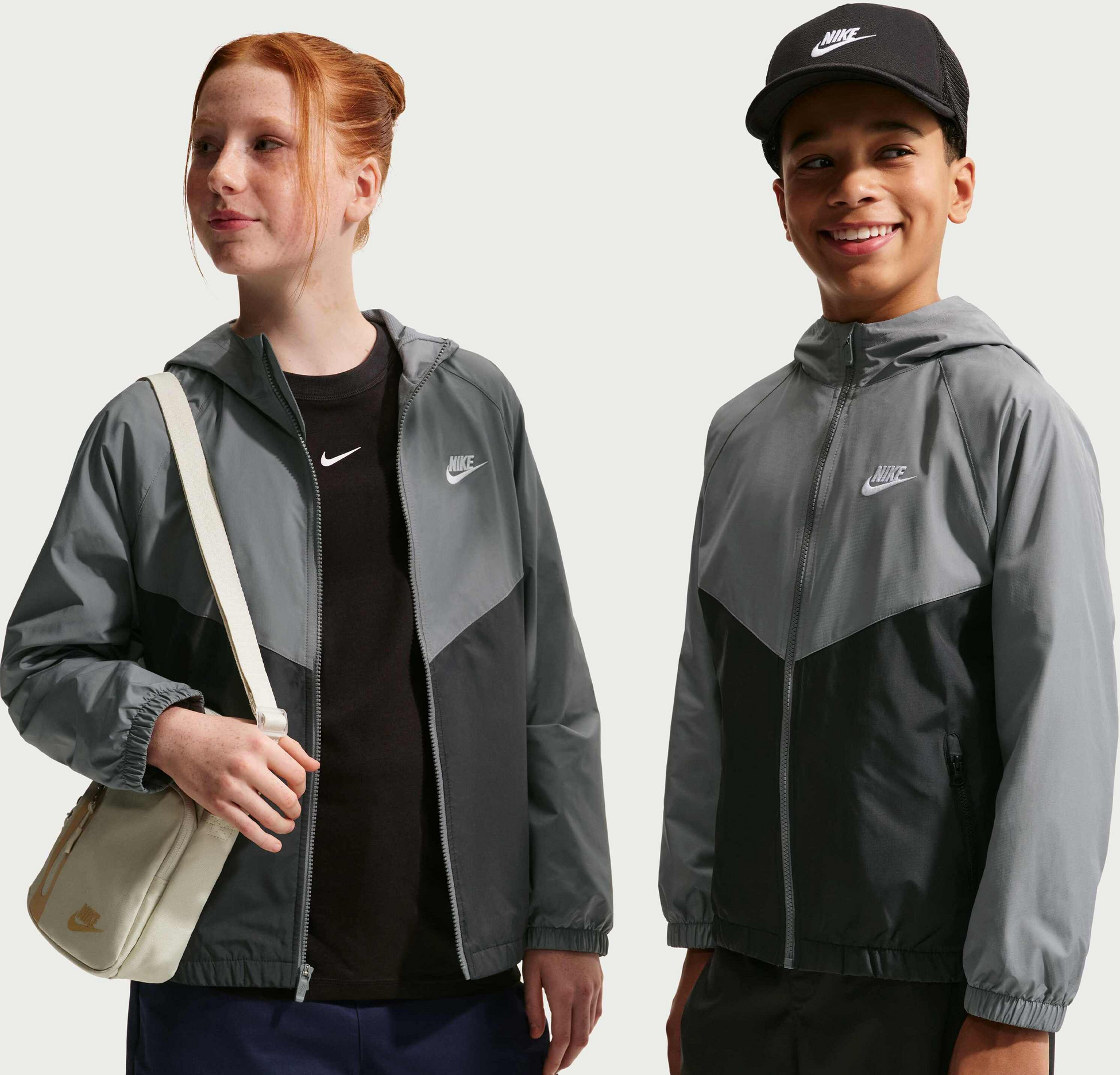 NIKE, Older Kids' Hooded Repel Jacket Sportswear Windrunner