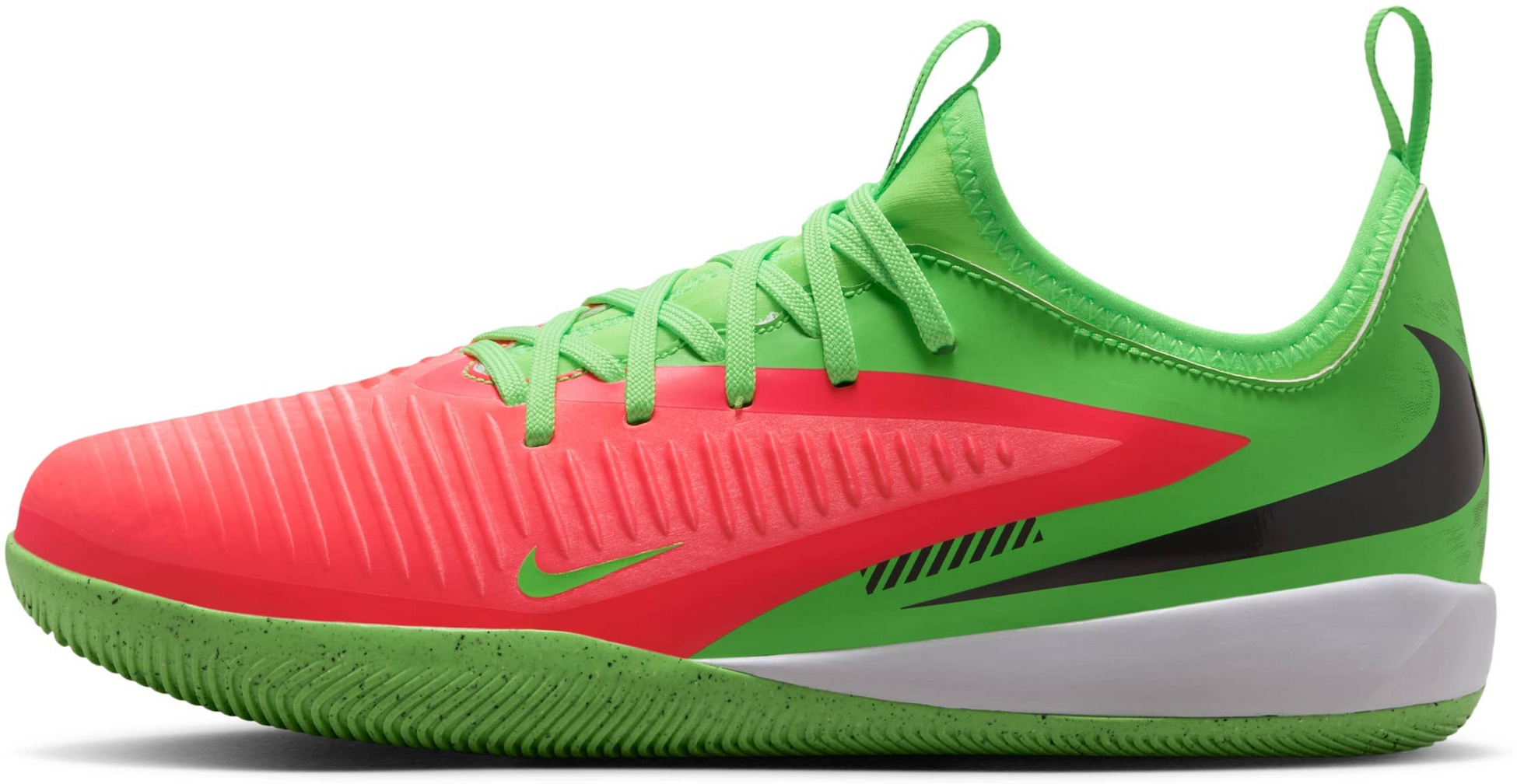 NIKE, Older Kids' Indoor Court Football Shoes Jr. Phantom 6 Low Academy 'erling Haaland'