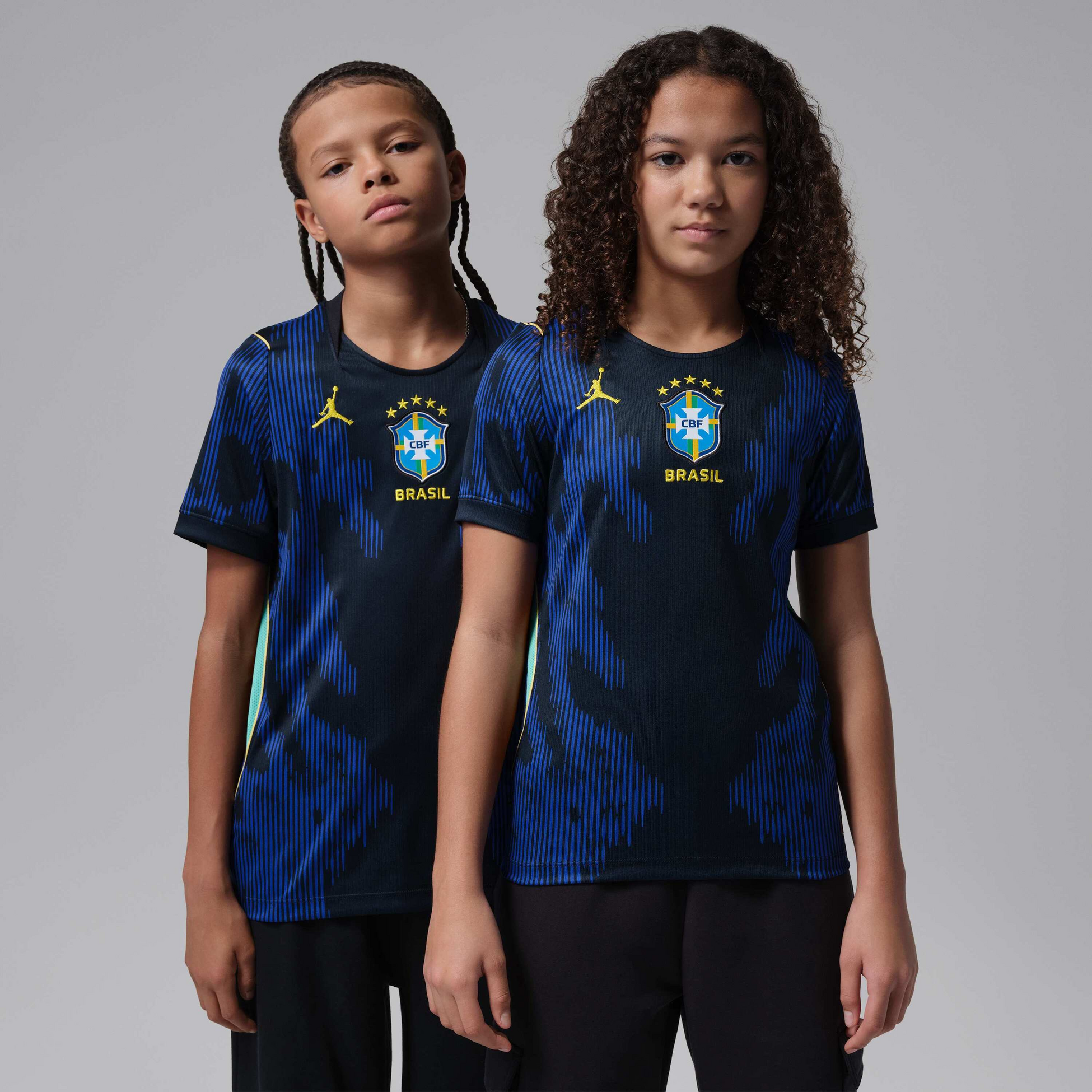 JORDAN, Older Kids' Jordan Dri-fit Football Replica Shirt Brazil 2026 Stadium Away