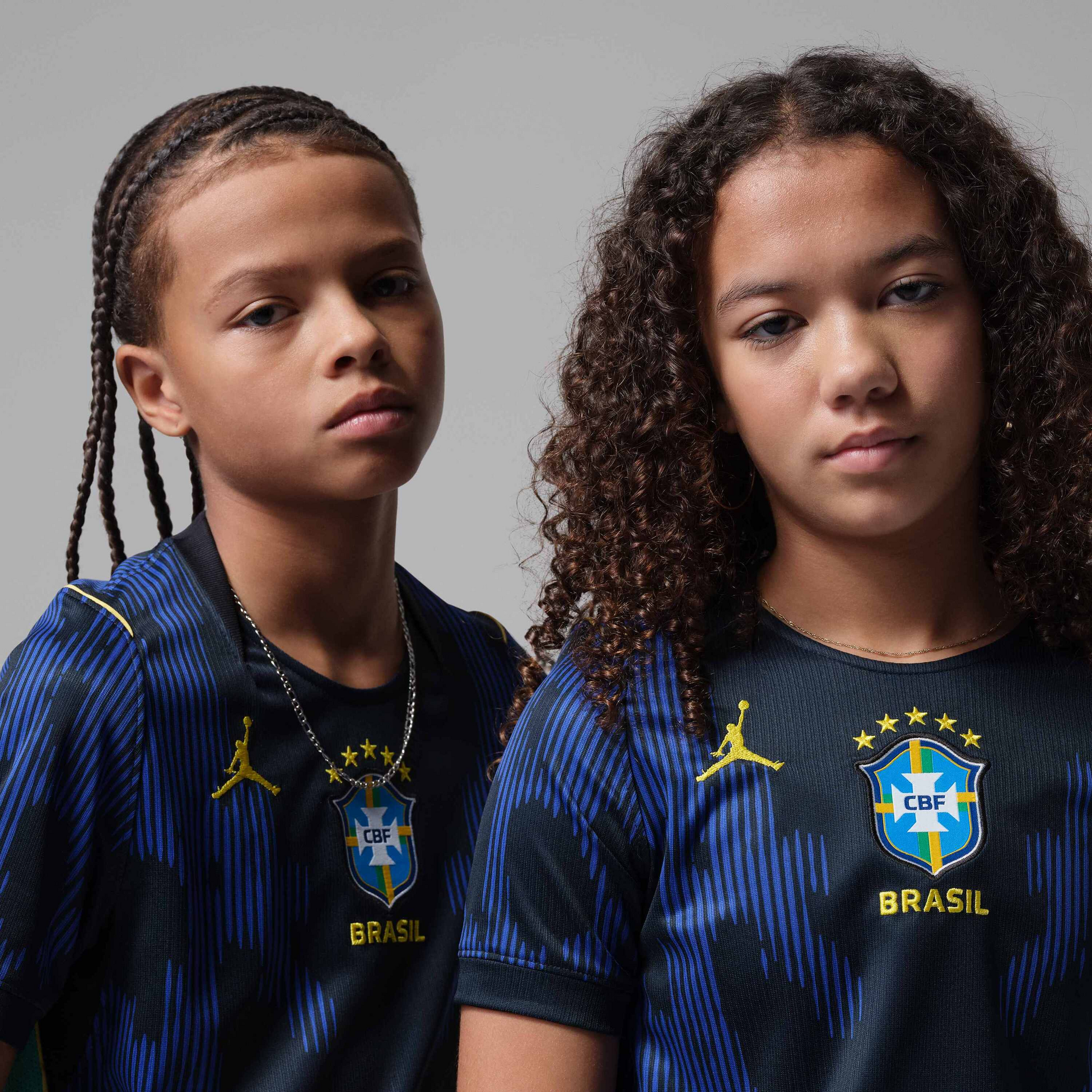 JORDAN, Older Kids' Jordan Dri-fit Football Replica Shirt Brazil 2026 Stadium Away