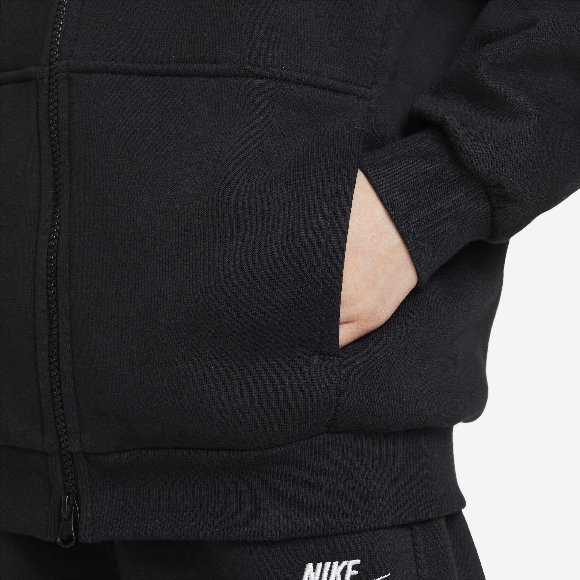 NIKE, Older Kids' Oversized Full-zip Hoodie Sportswear Club Fleece